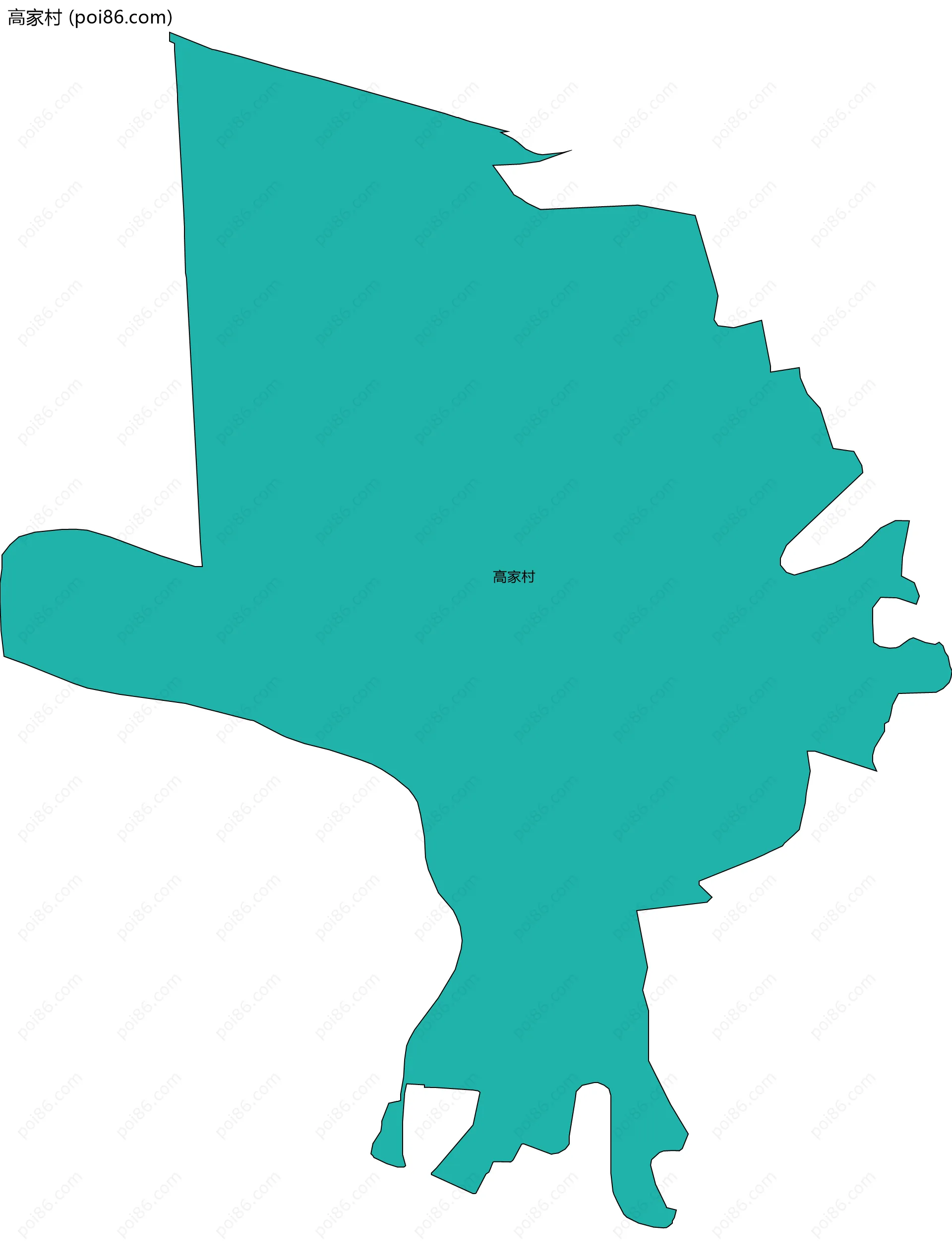 高家村边界地图