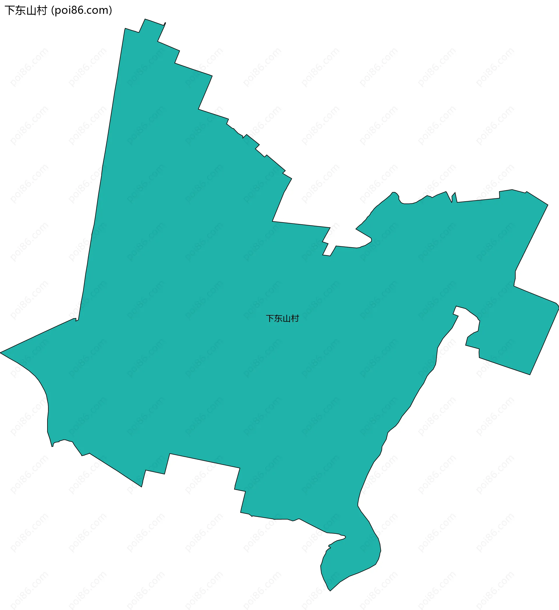 下东山村边界地图