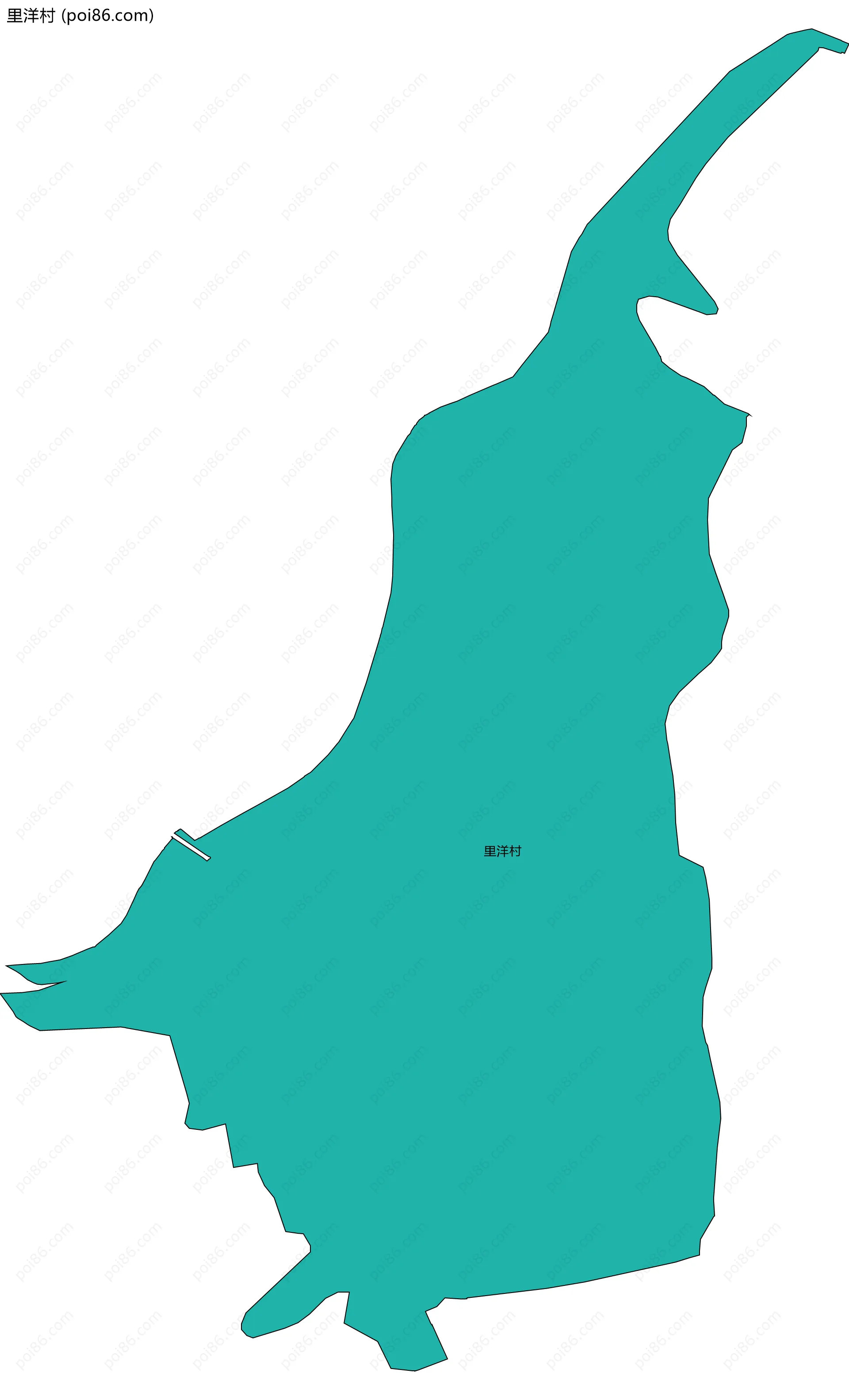 里洋村边界地图