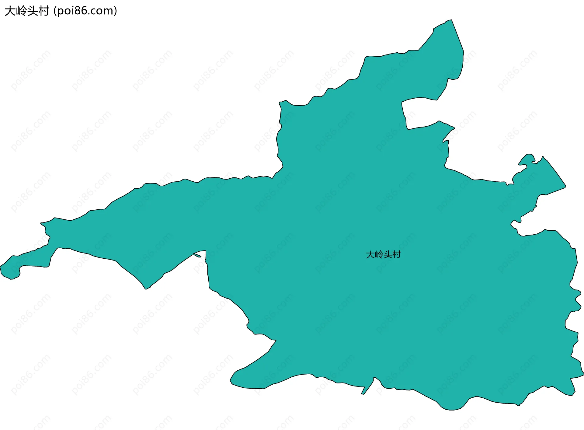 大岭头村边界地图