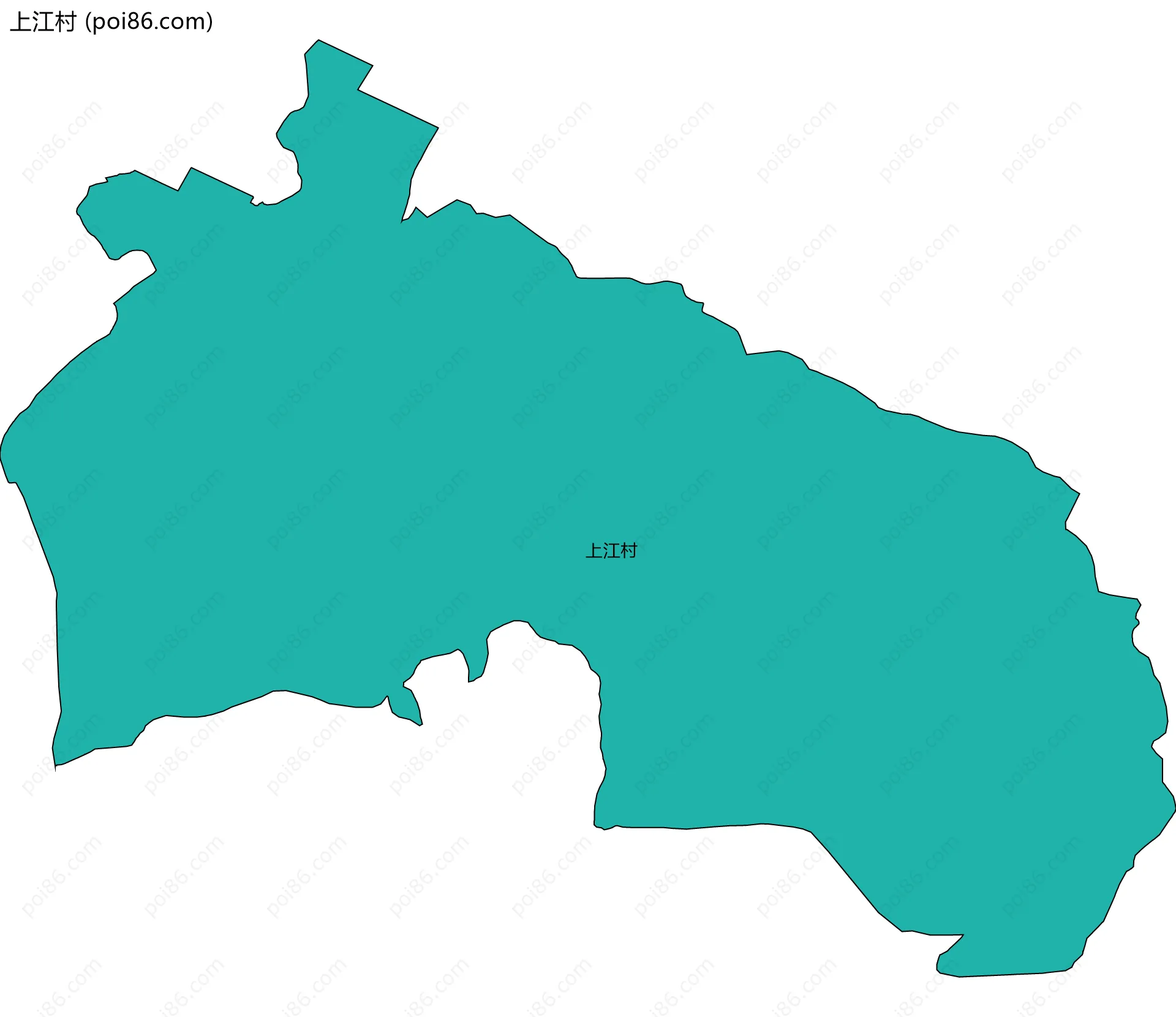 上江村边界地图