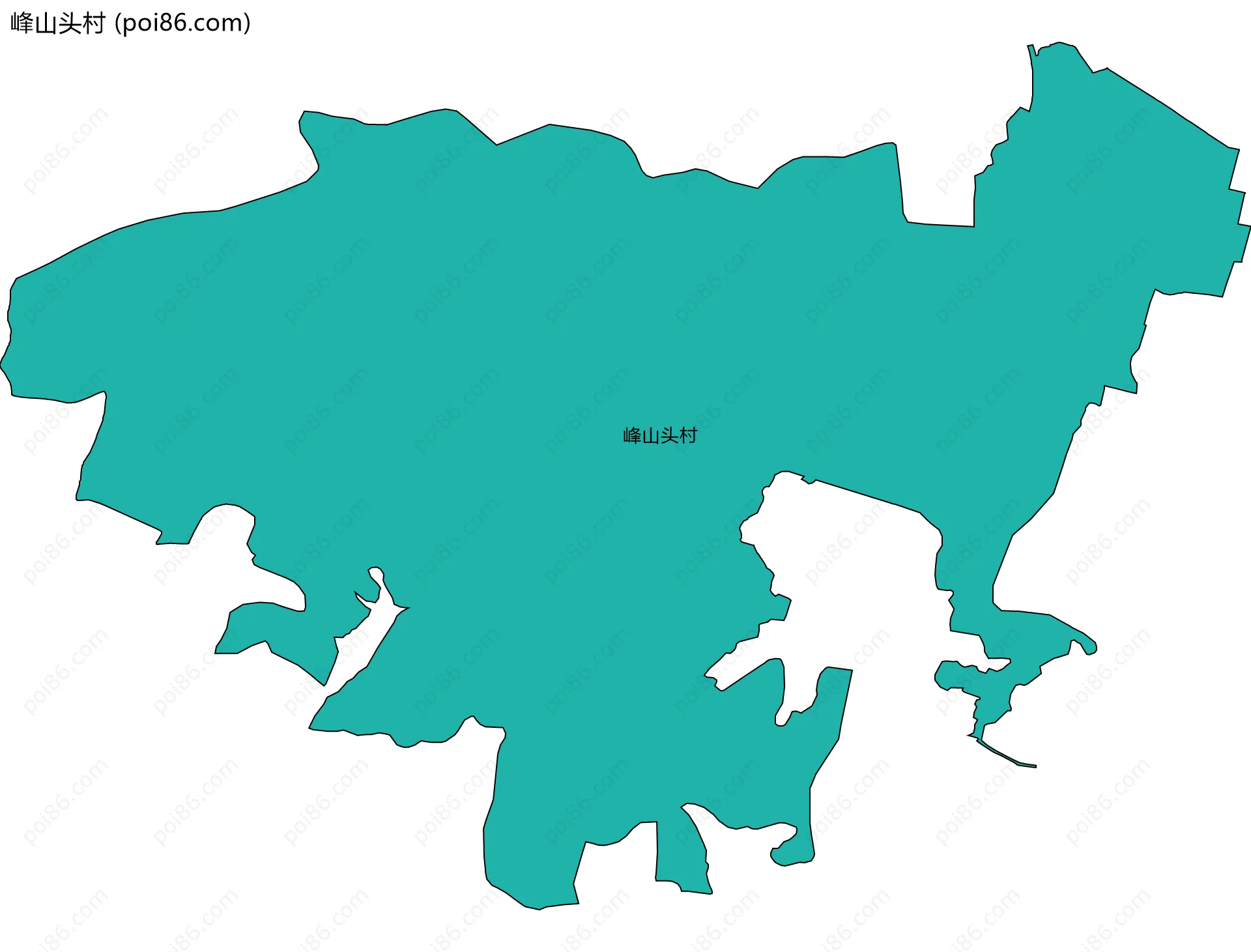 峰山头村边界地图