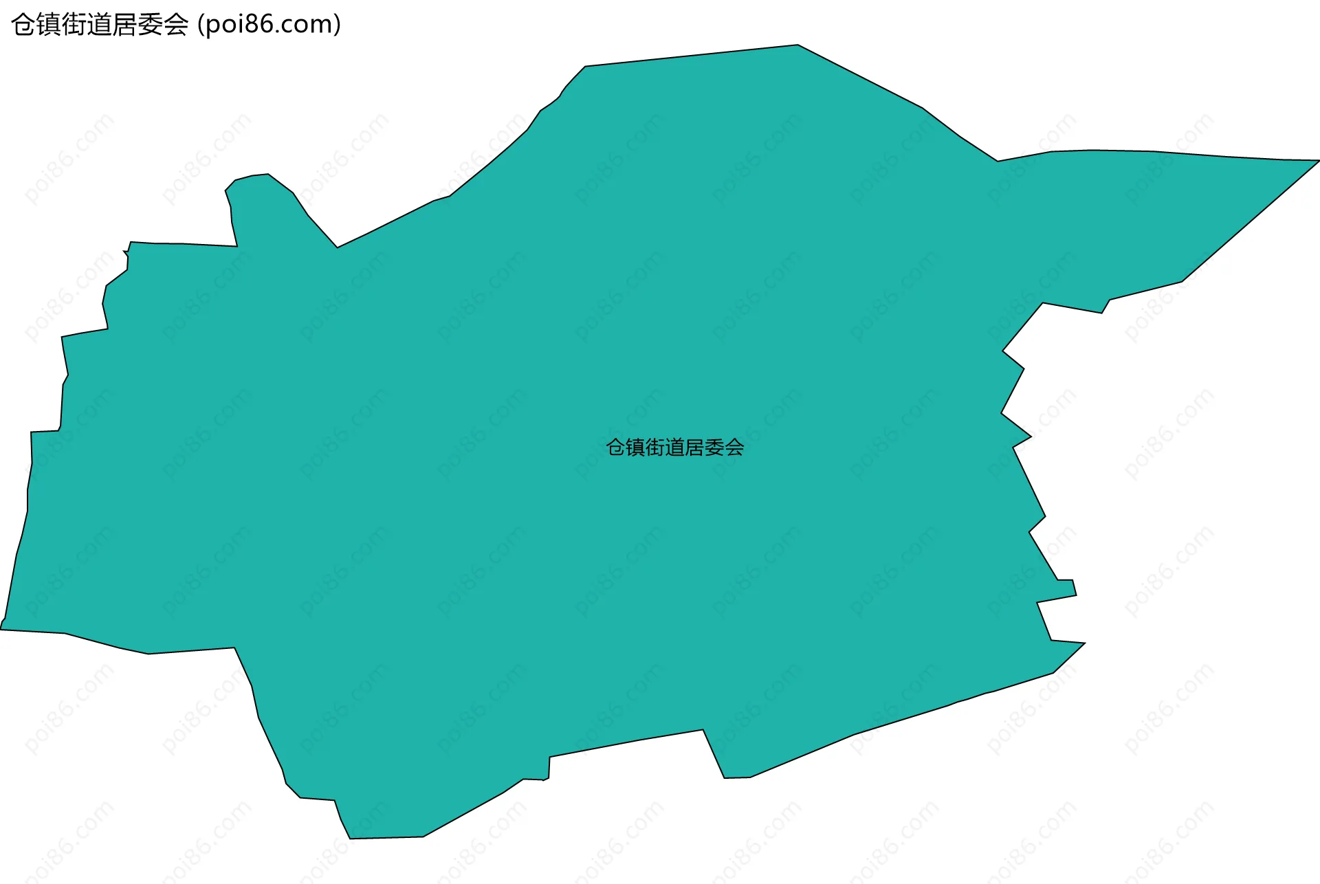 仓镇街道居委会边界地图