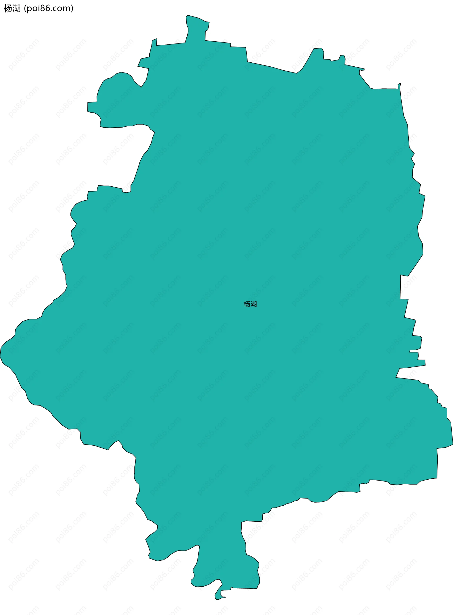 杨湖边界地图