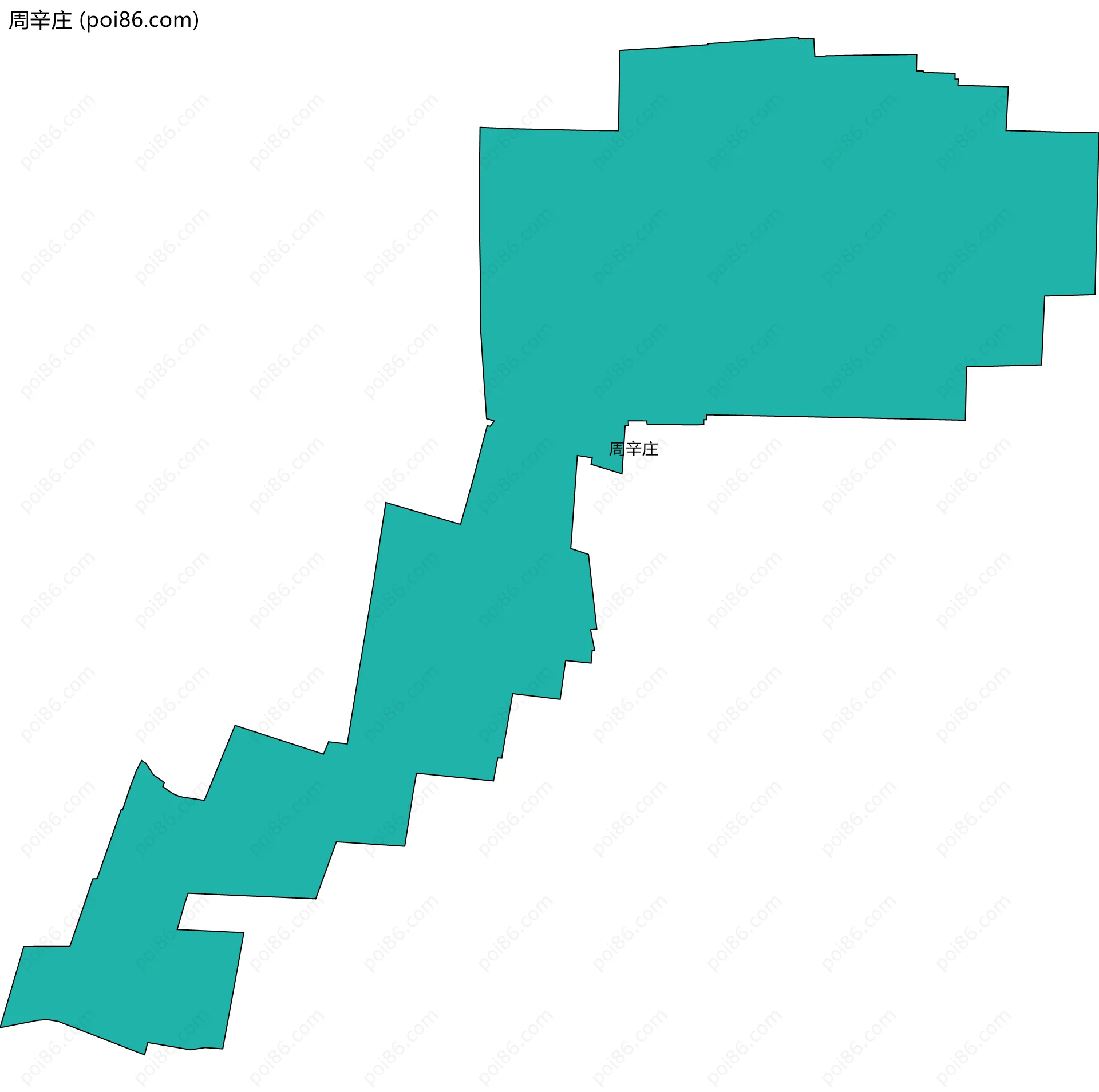 周辛庄边界地图