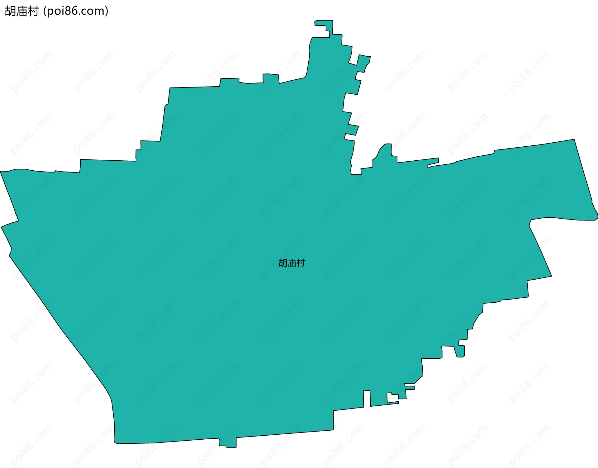 胡庙村边界地图