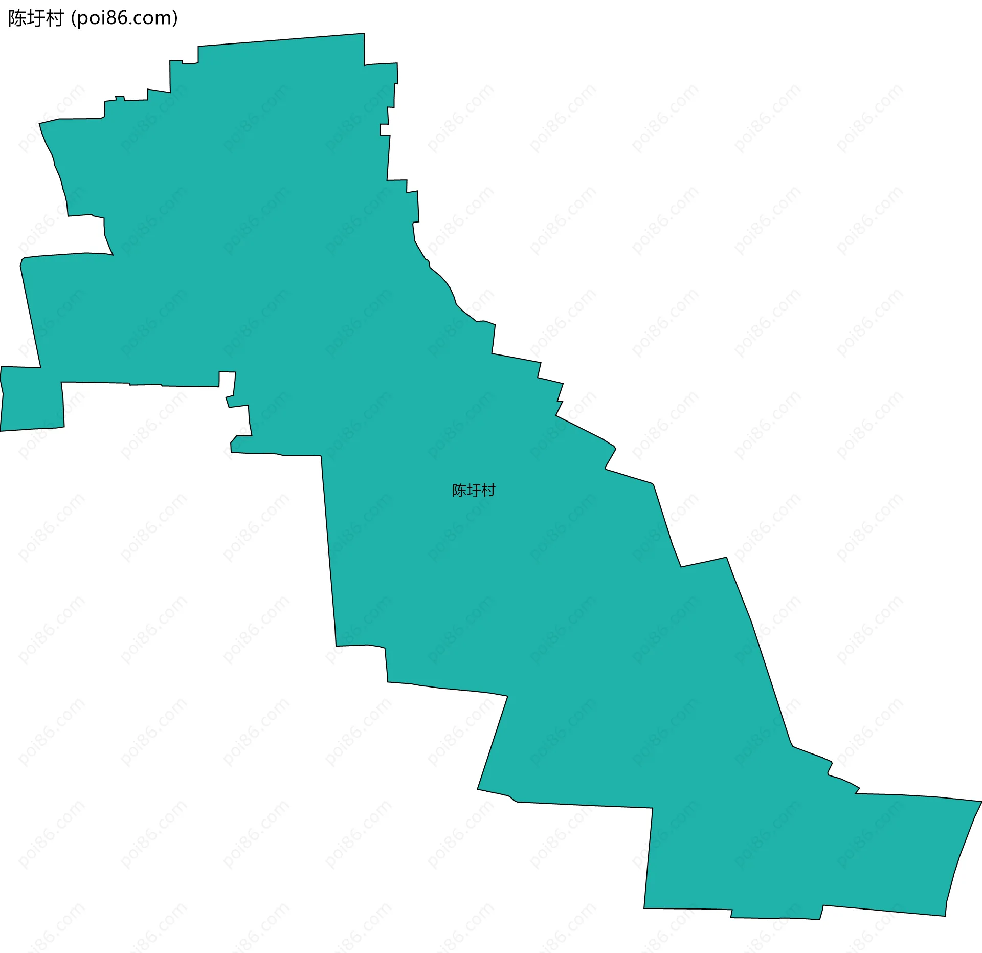 陈圩村边界地图