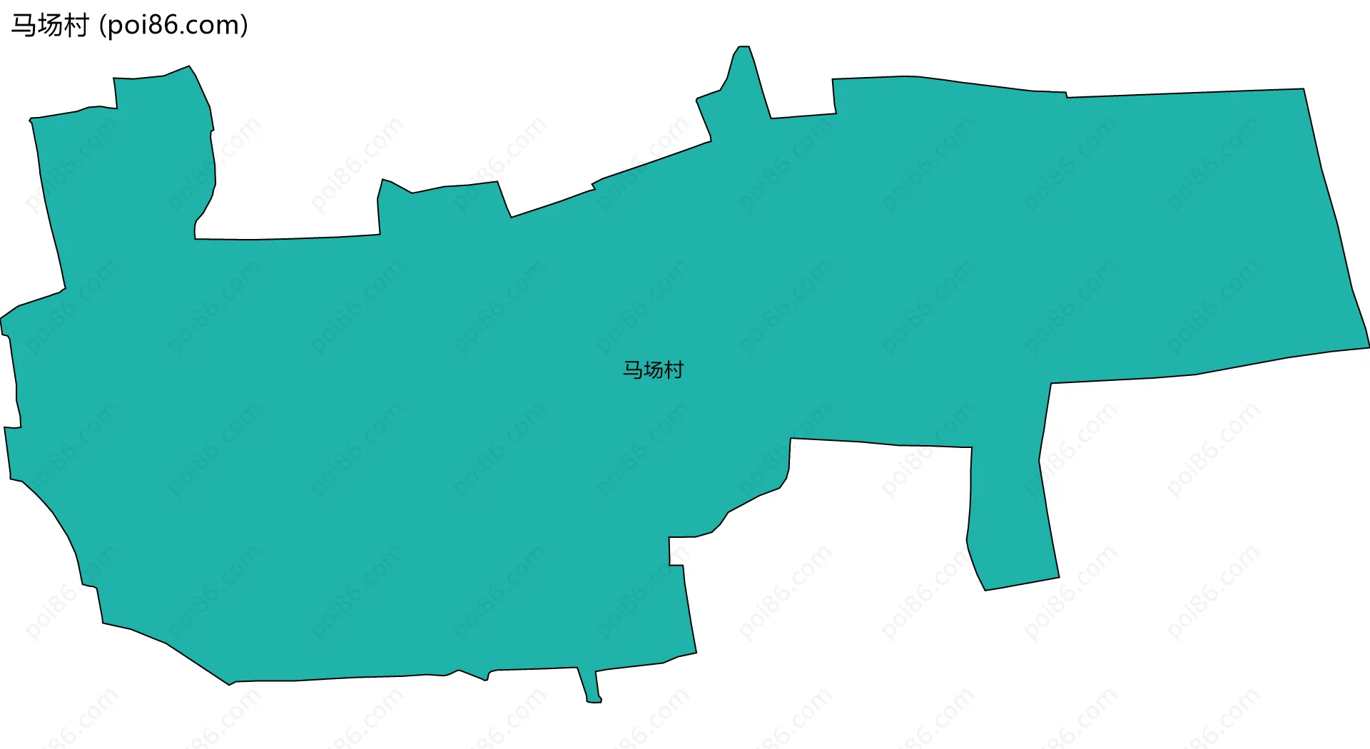 马场村边界地图