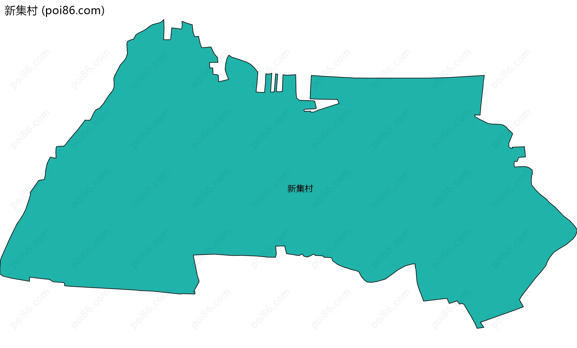 新集村边界地图