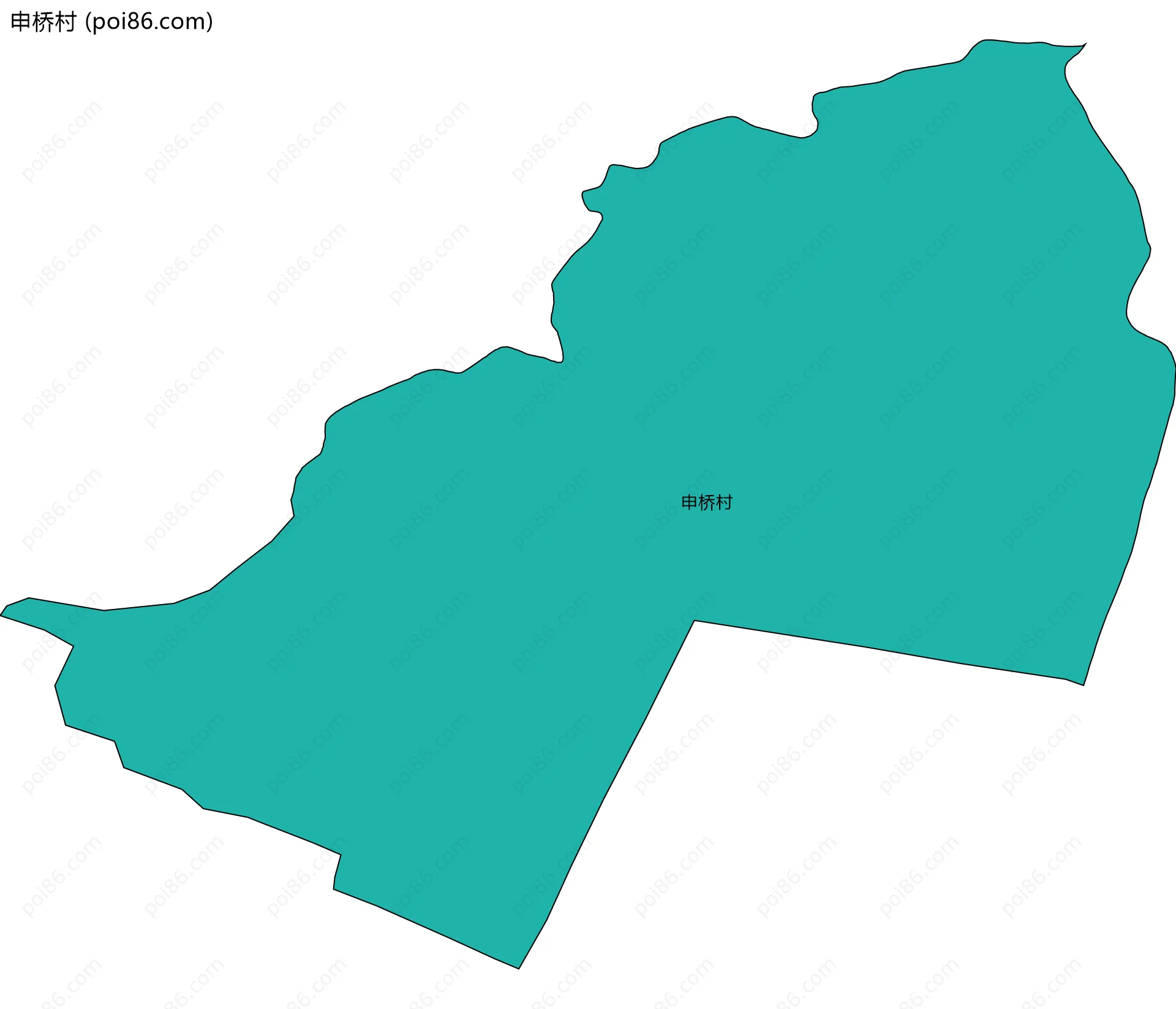 申桥村边界地图