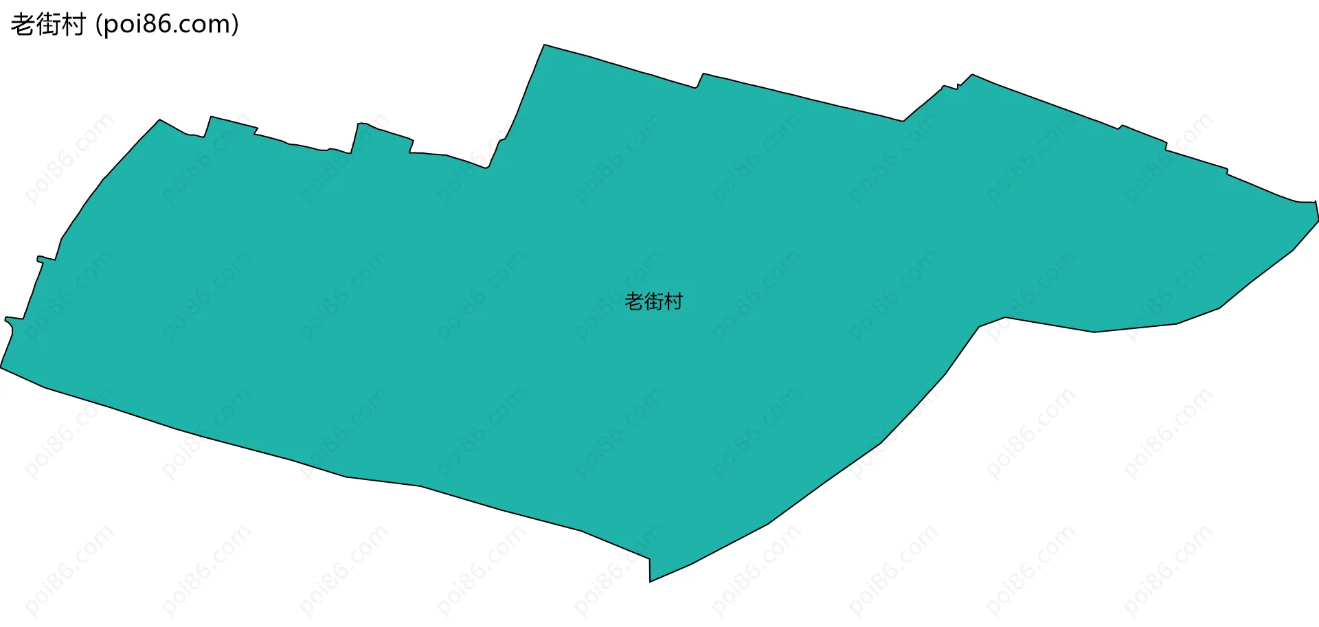 老街村边界地图