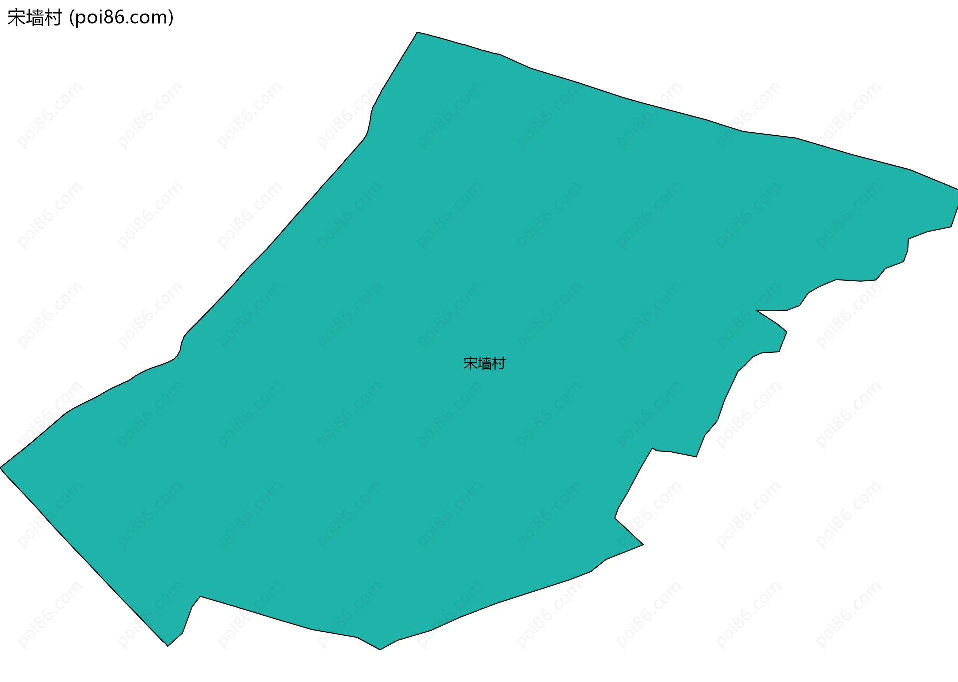 宋墙村边界地图