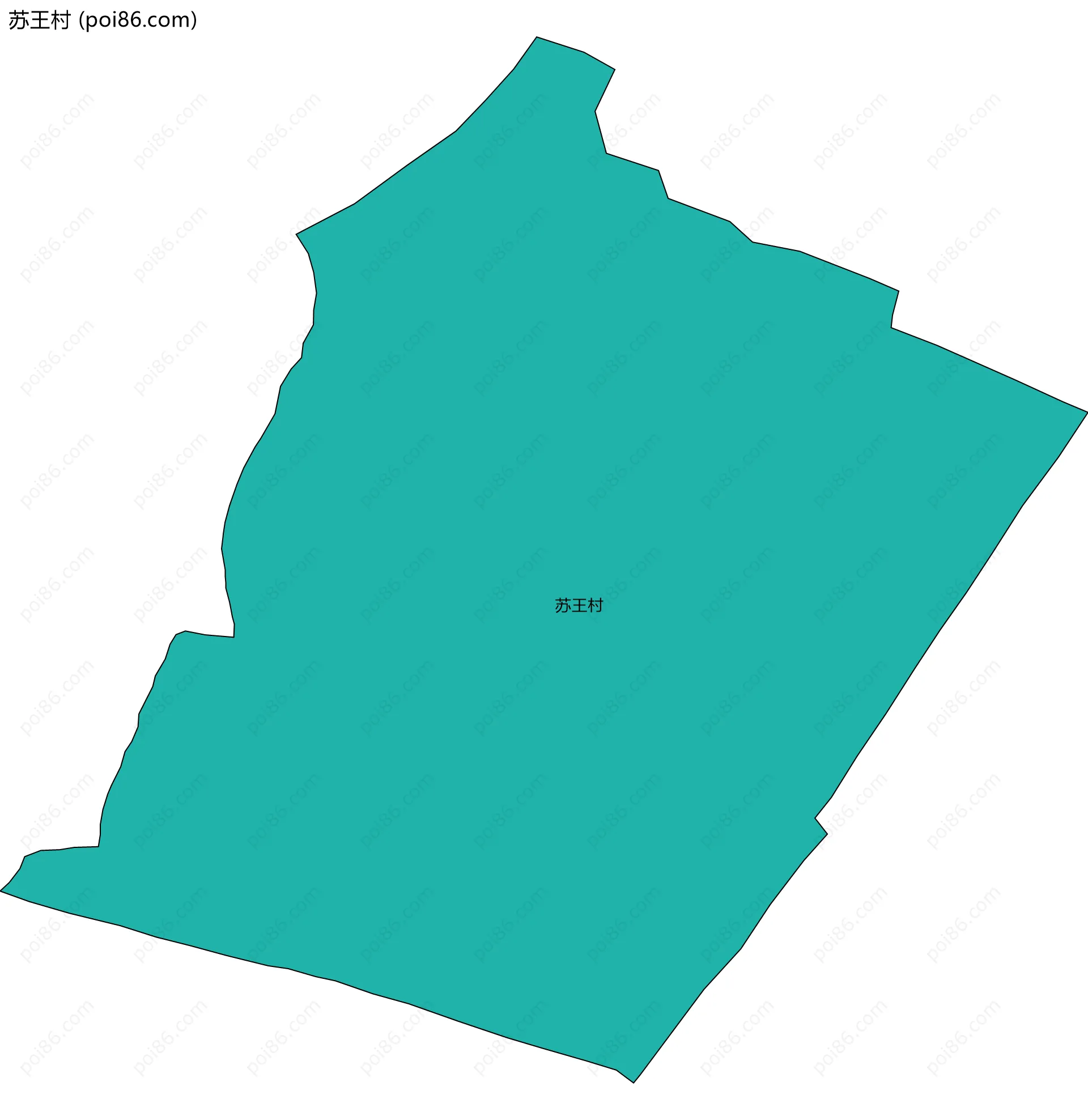 苏王村边界地图