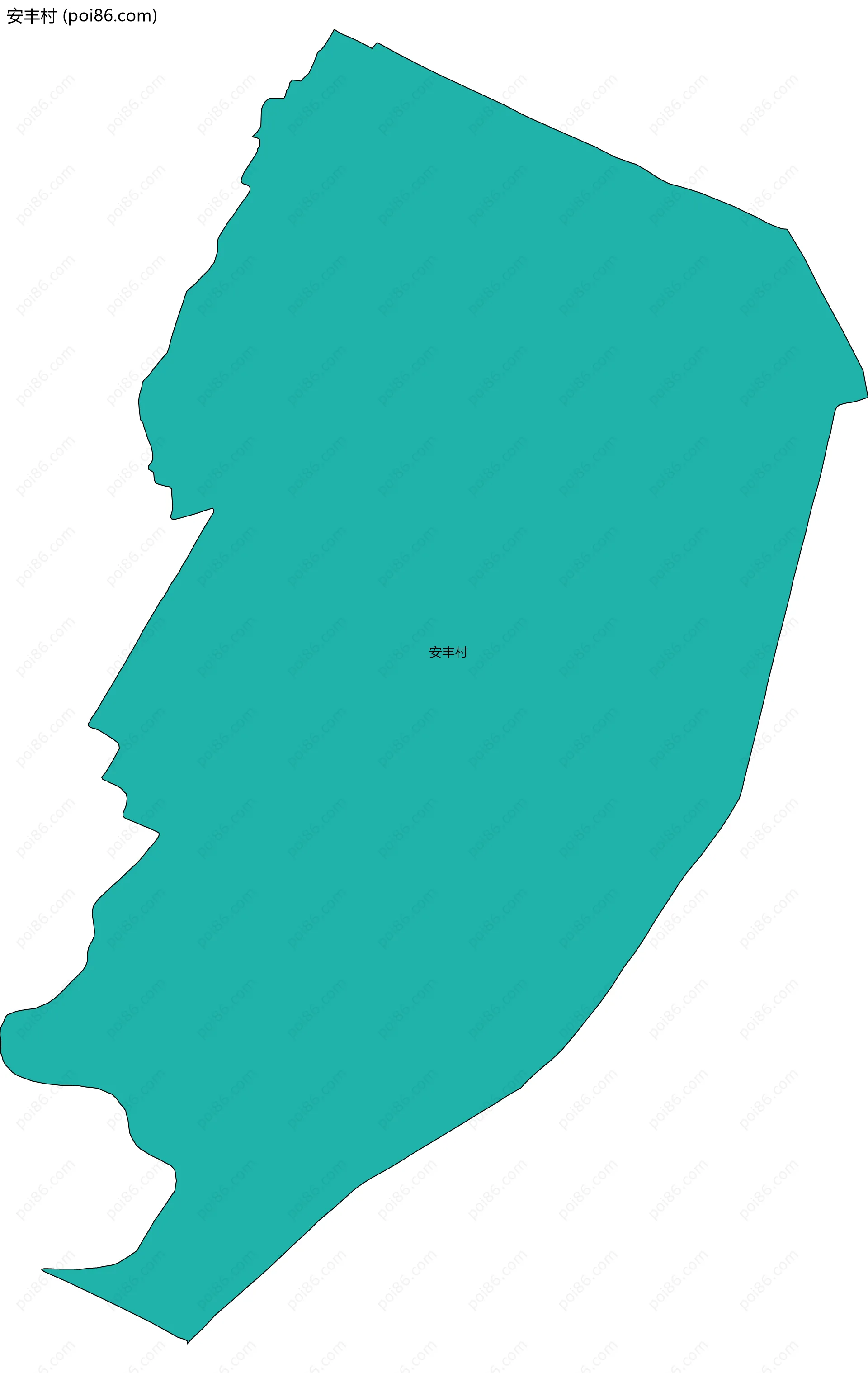 安丰村边界地图