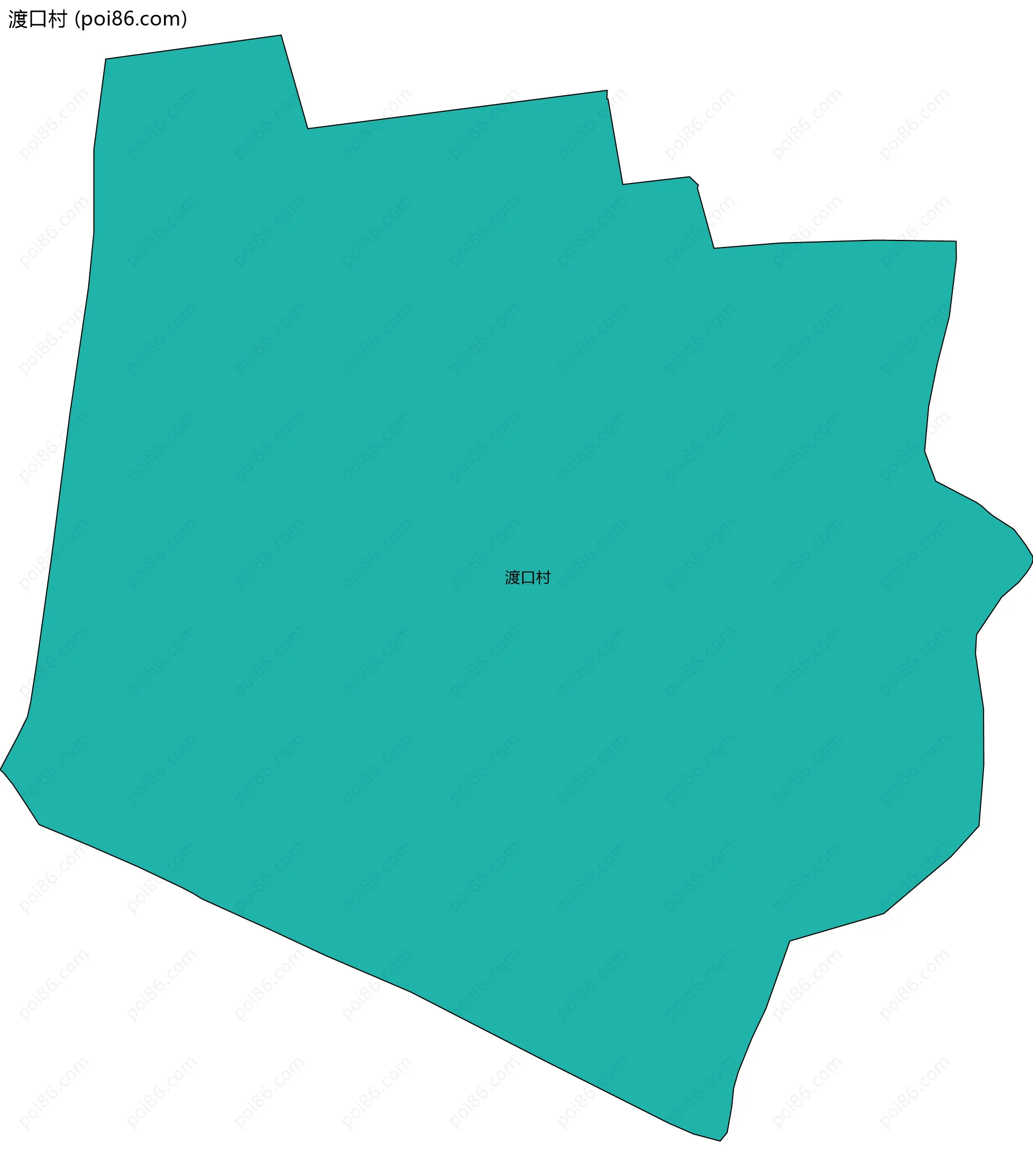 渡口村边界地图