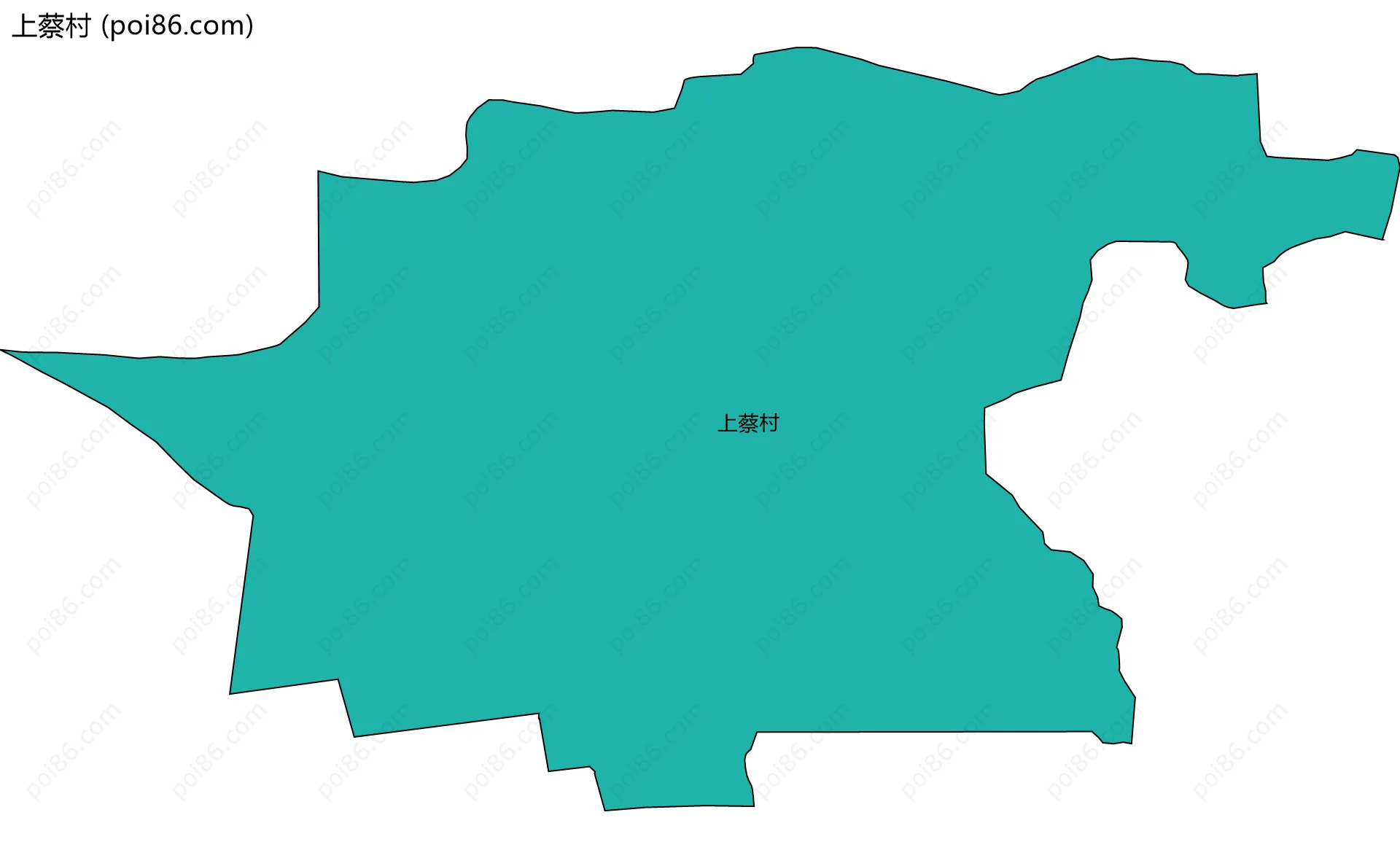 上蔡村边界地图