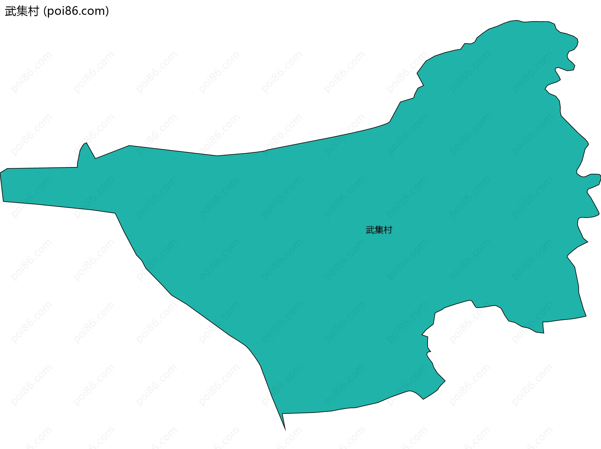 武集村边界地图