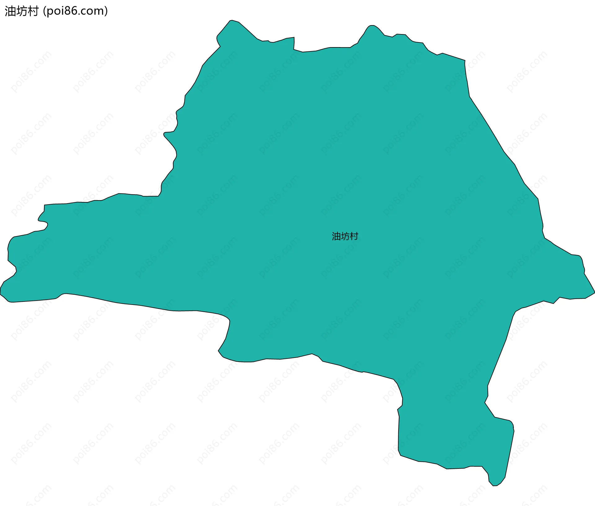 油坊村边界地图