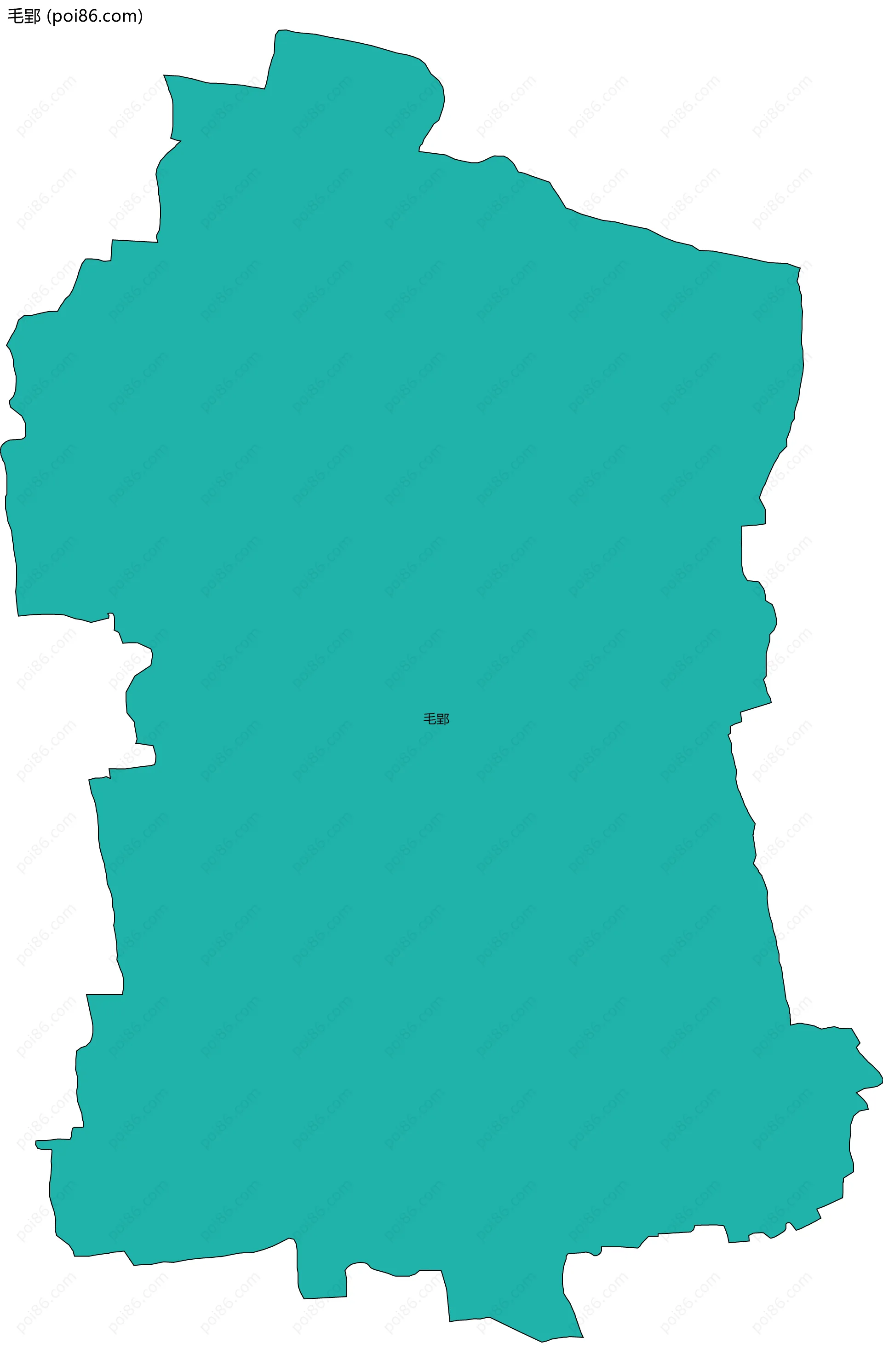 毛郢边界地图