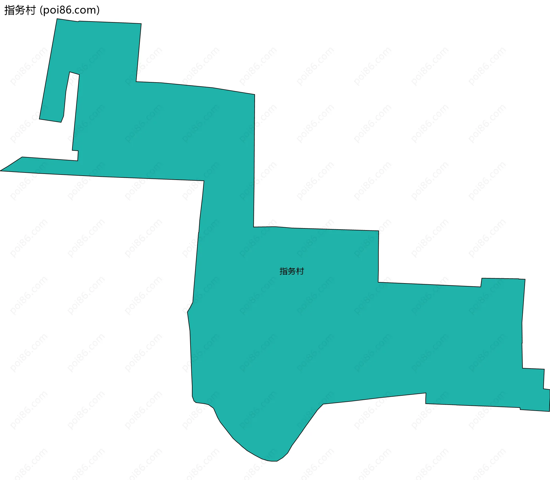 指务村边界地图