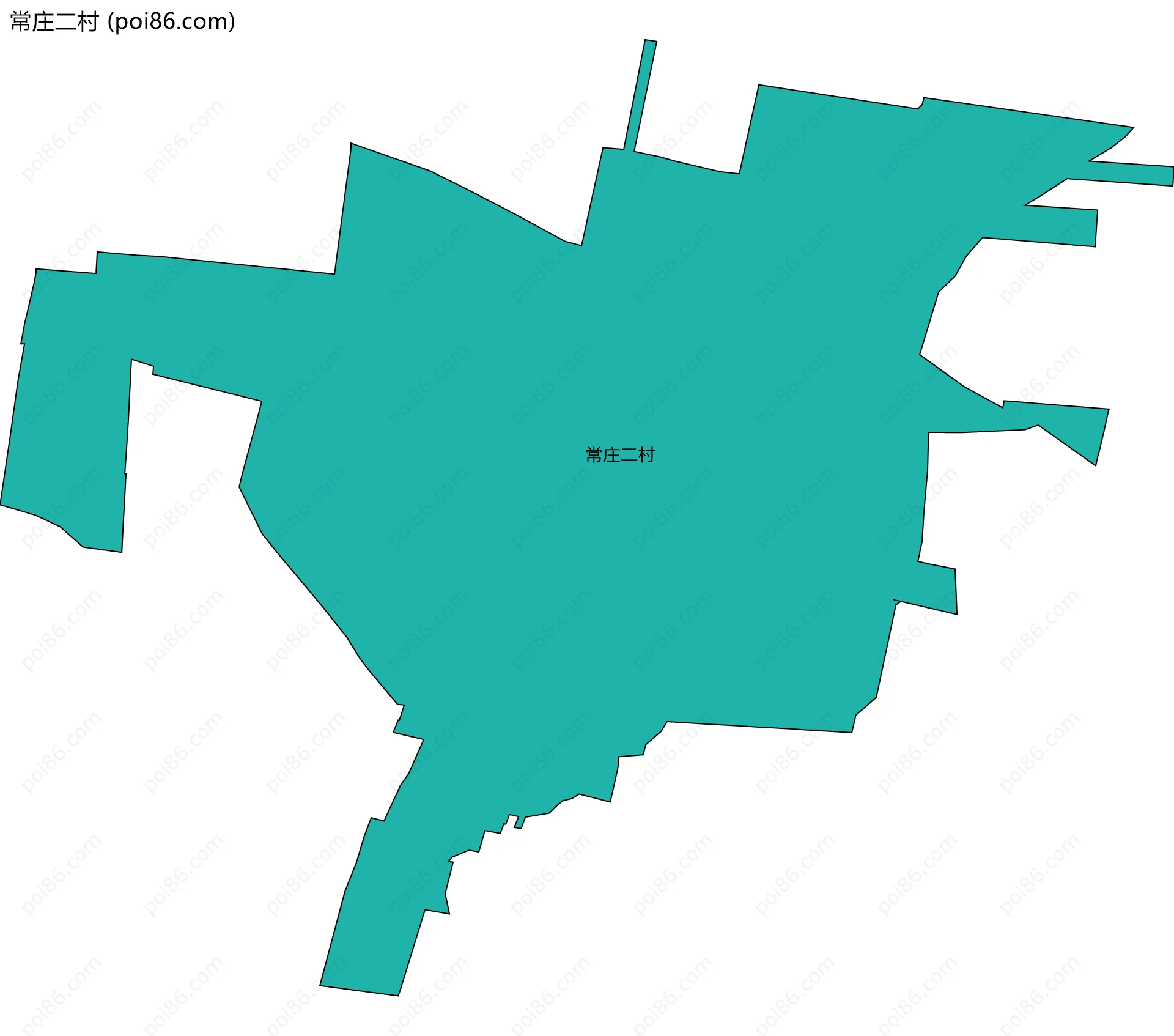 常庄二村边界地图