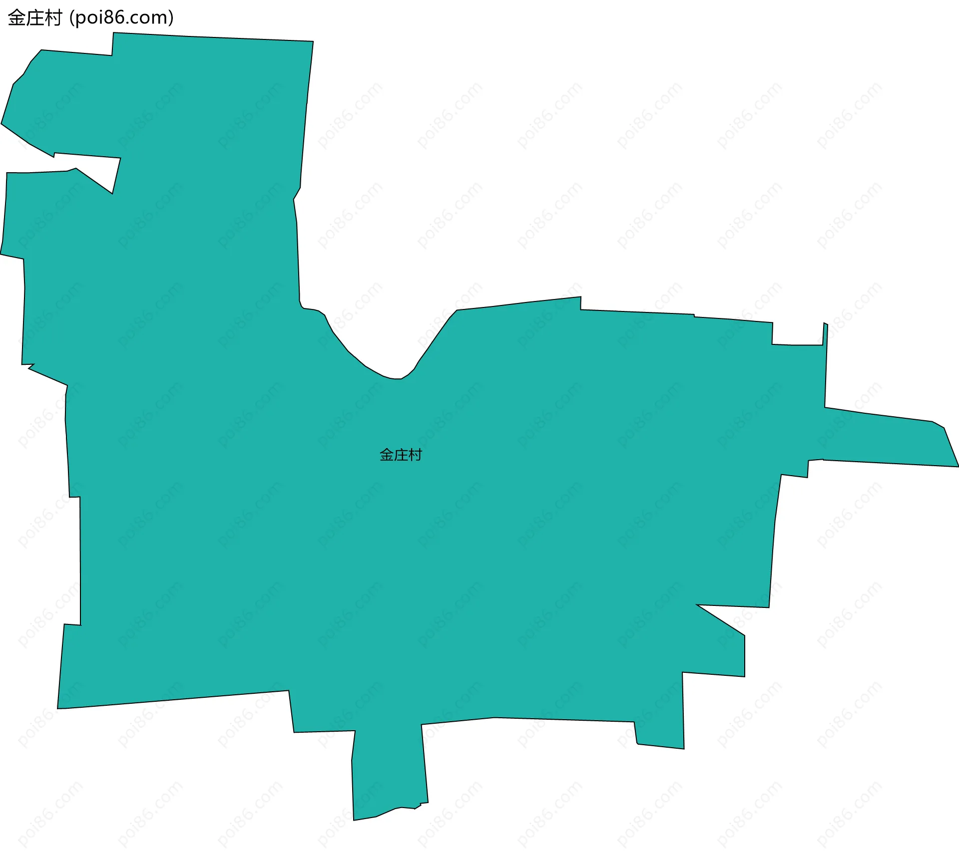 金庄村边界地图