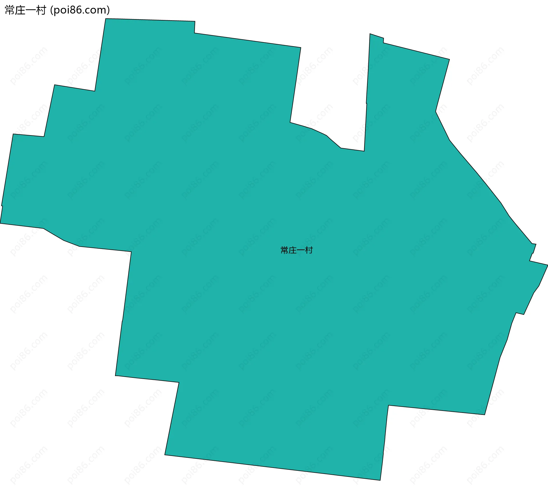 常庄一村边界地图