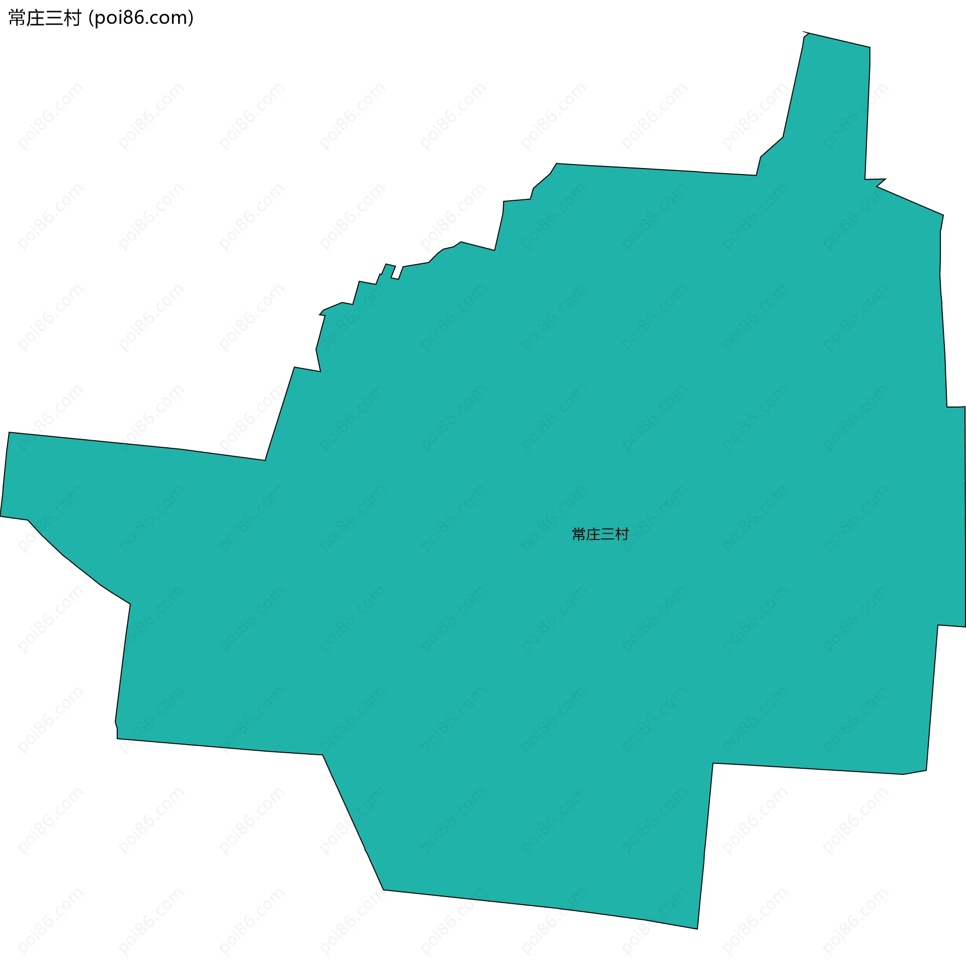 常庄三村边界地图