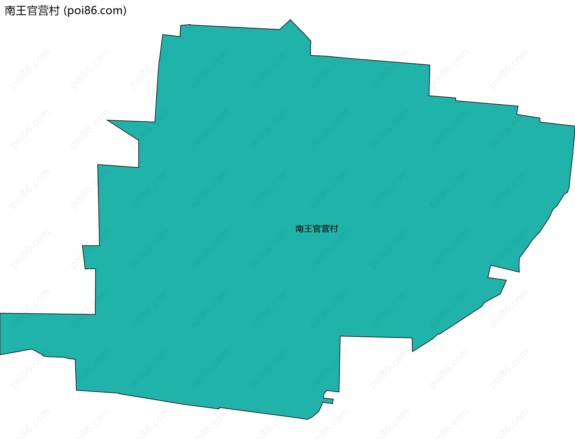 南王官营村边界地图