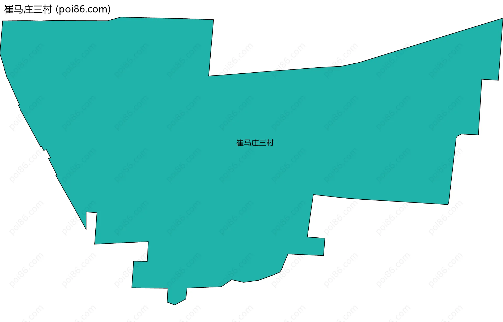 崔马庄三村边界地图