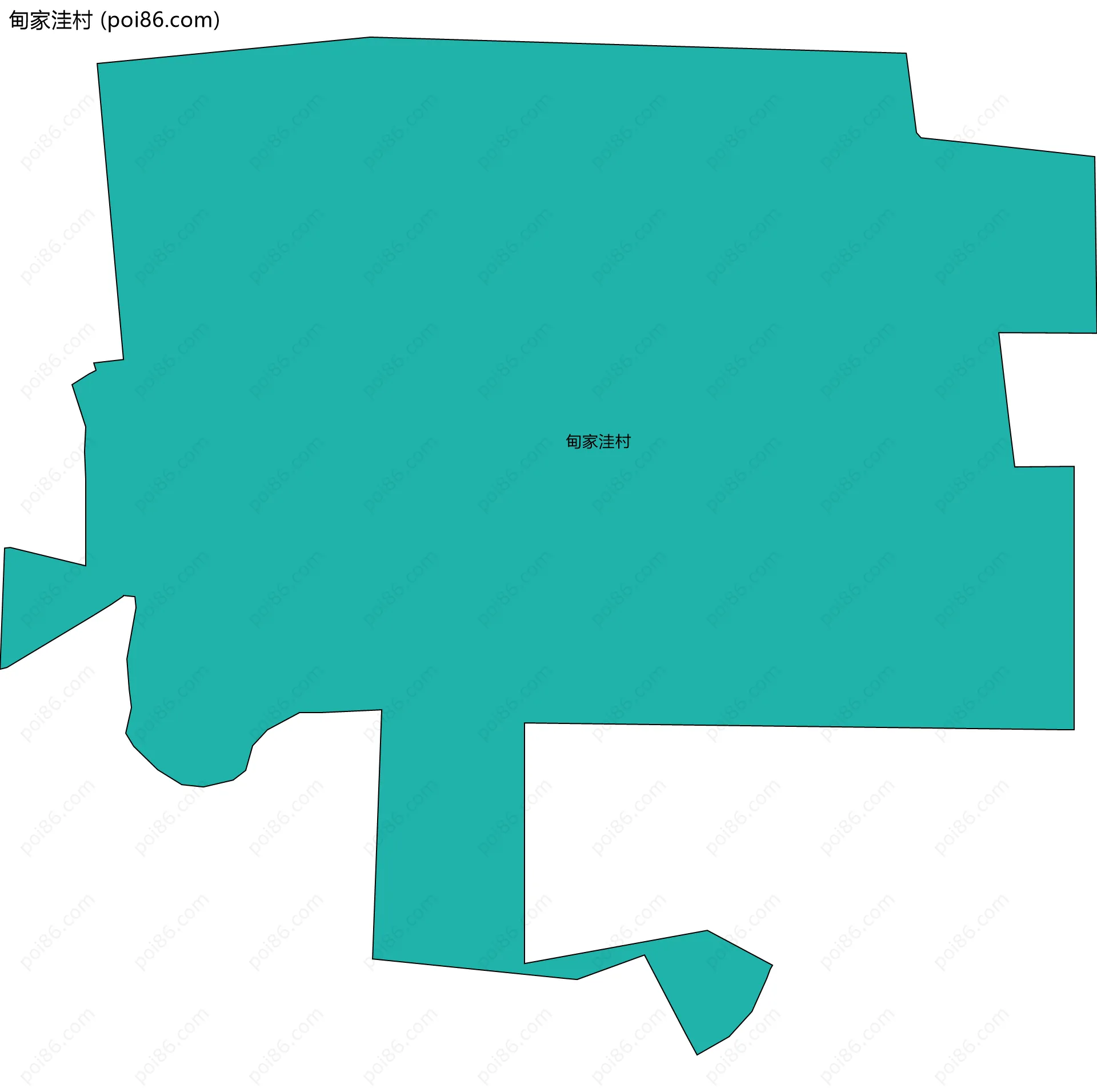 甸家洼村边界地图