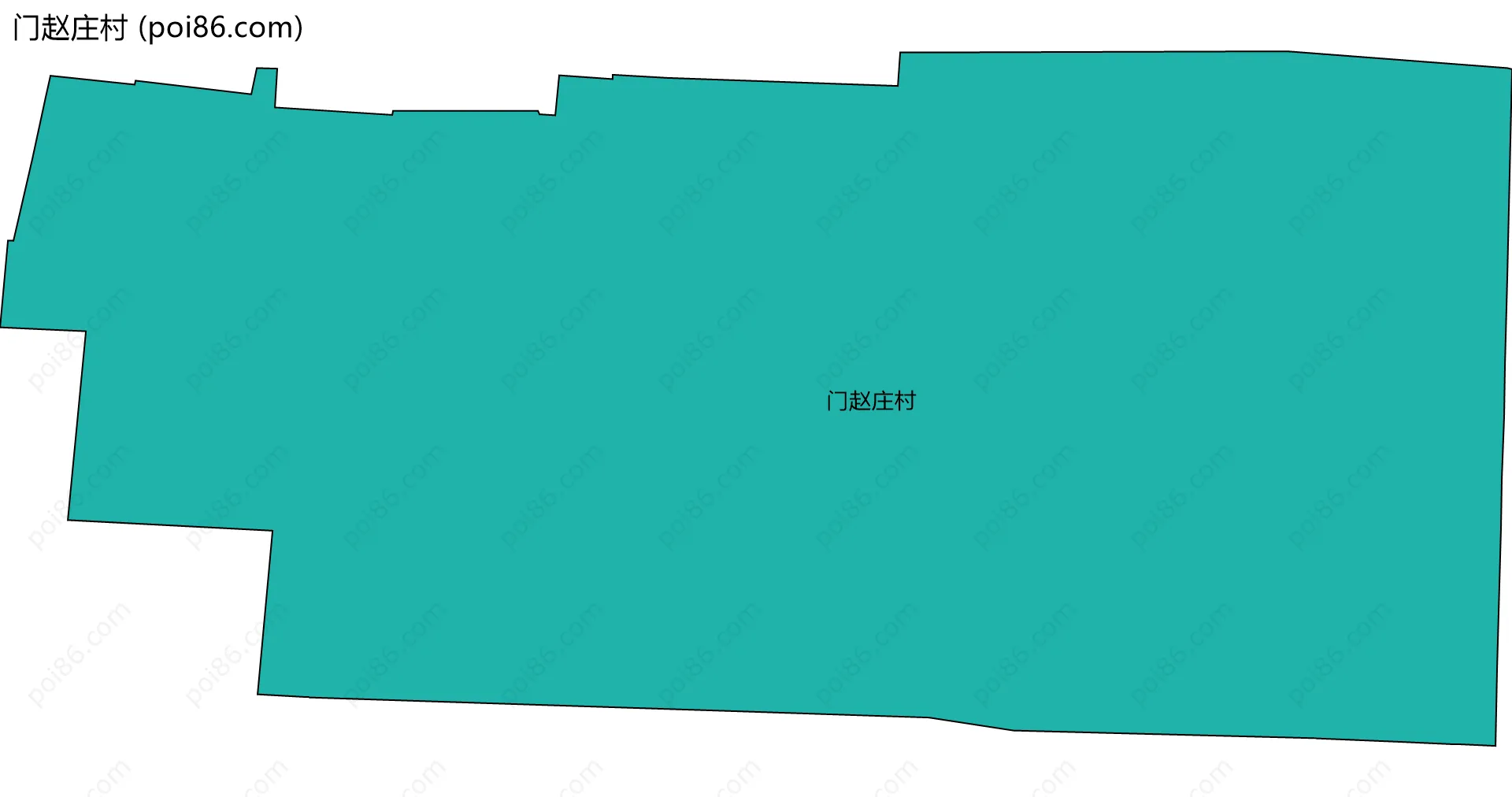 门赵庄村边界地图