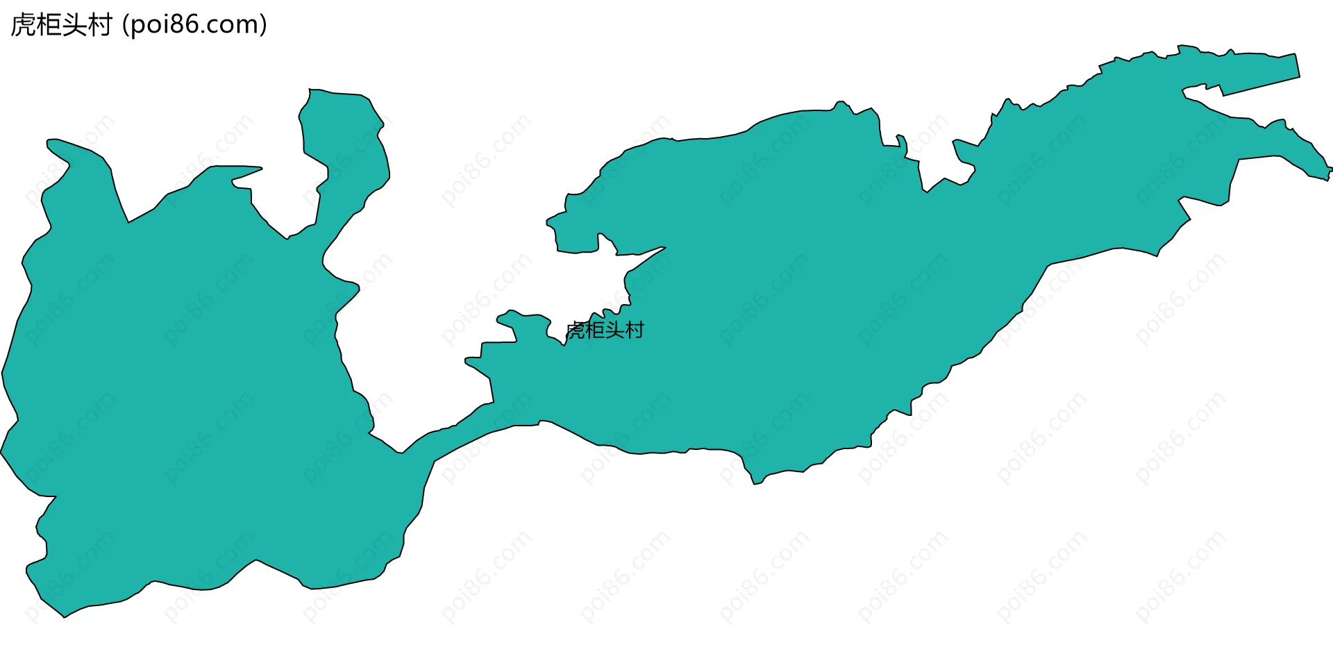 虎柜头村边界地图