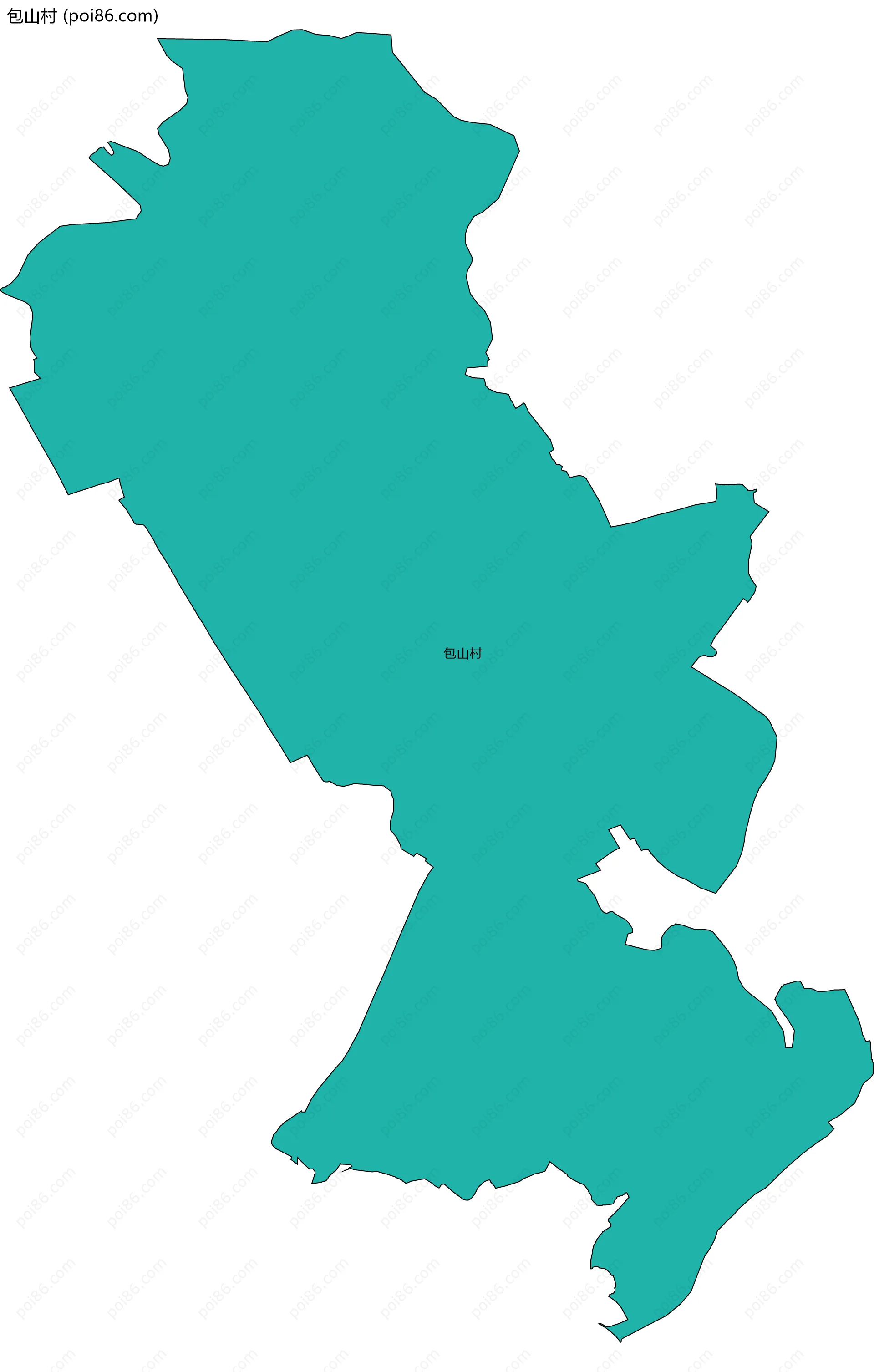 包山村边界地图