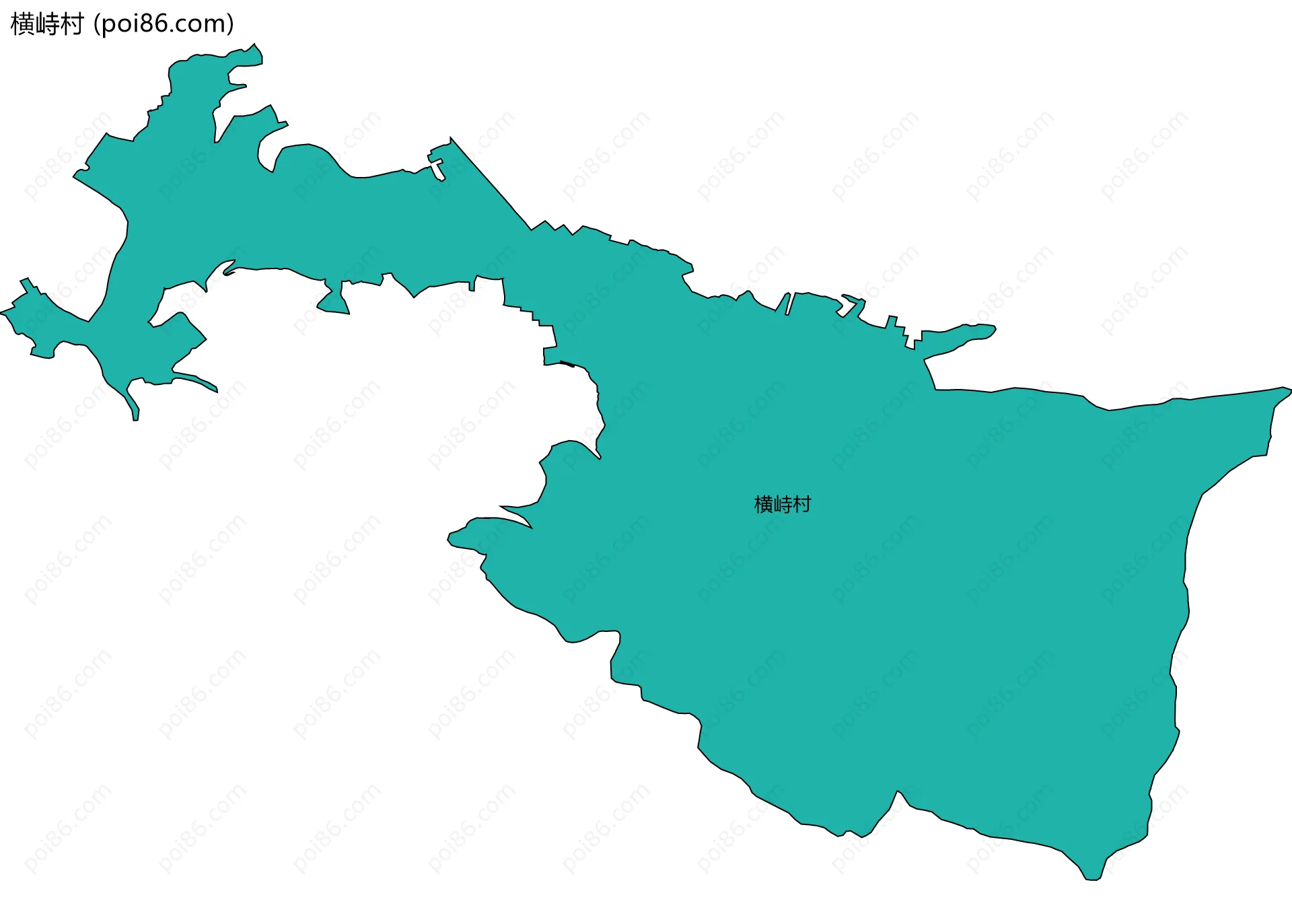 横峙村边界地图