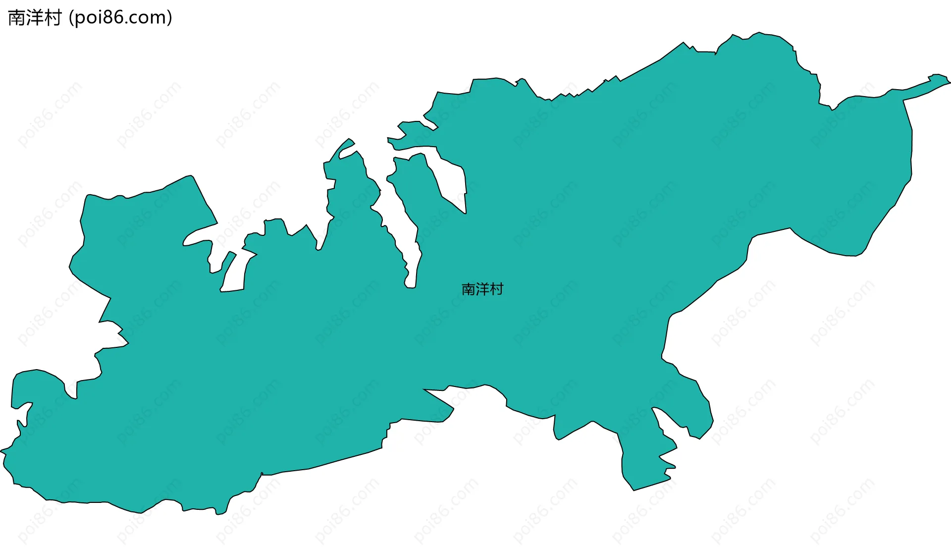 南洋村边界地图