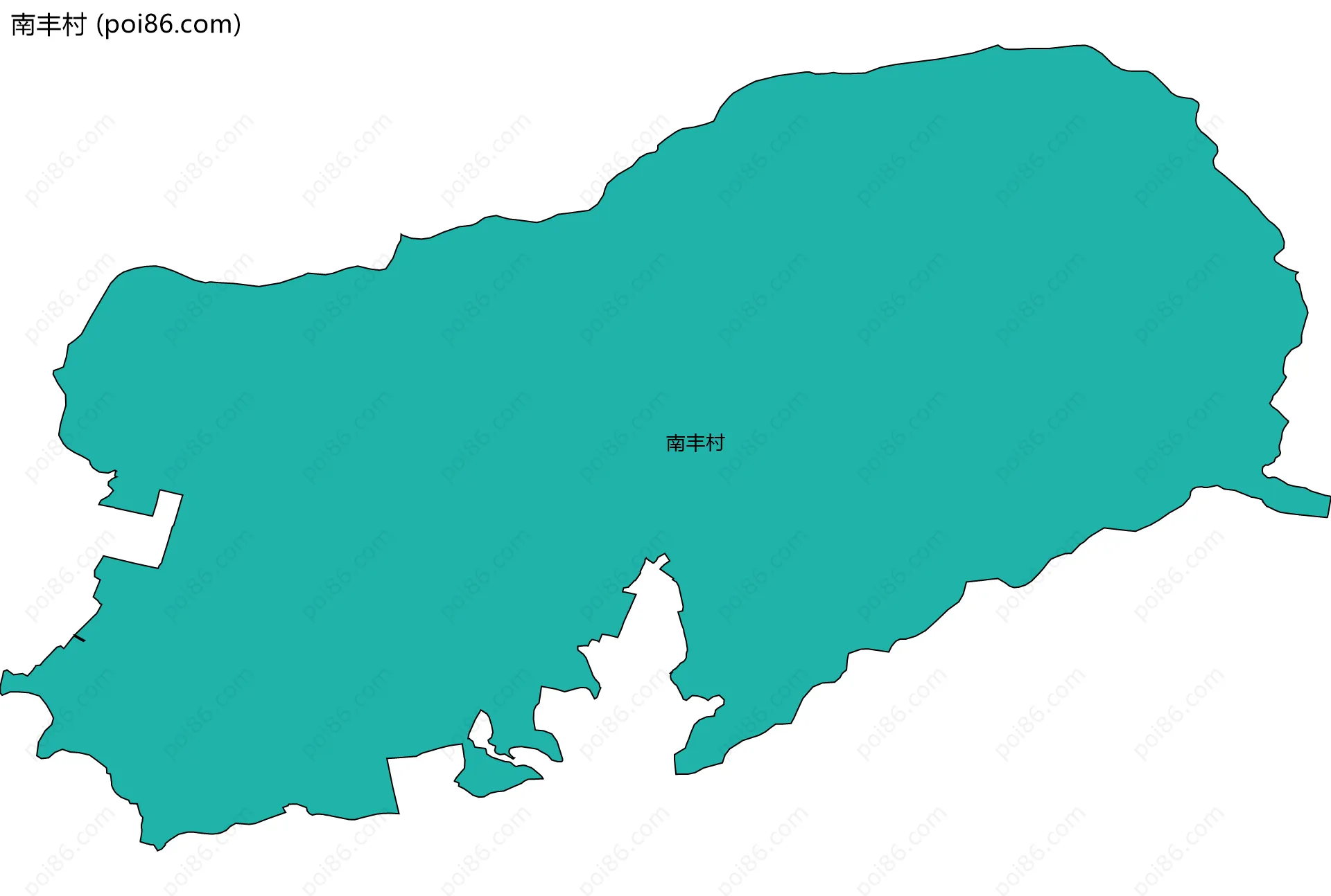 南丰村边界地图