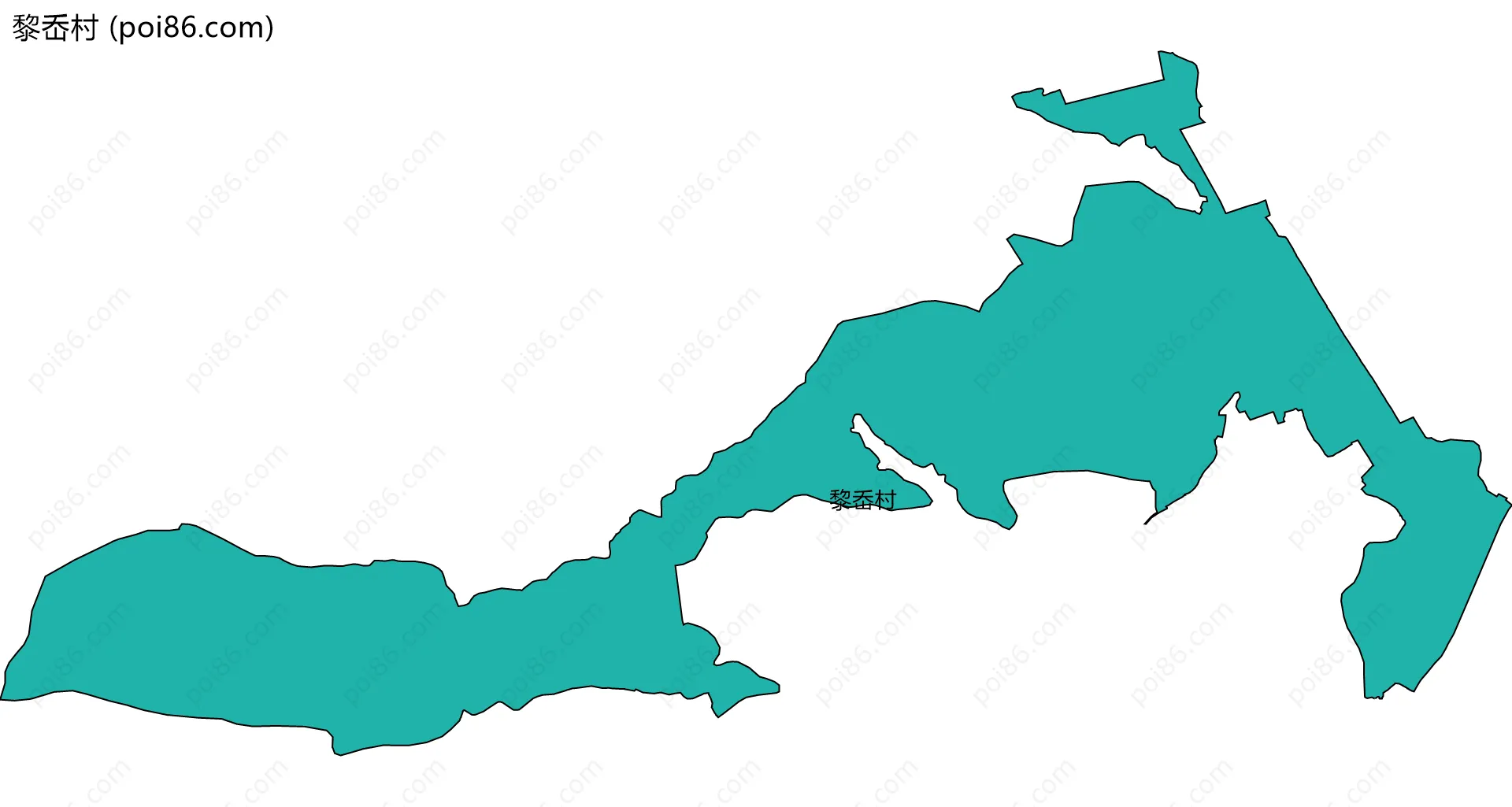 黎岙村边界地图