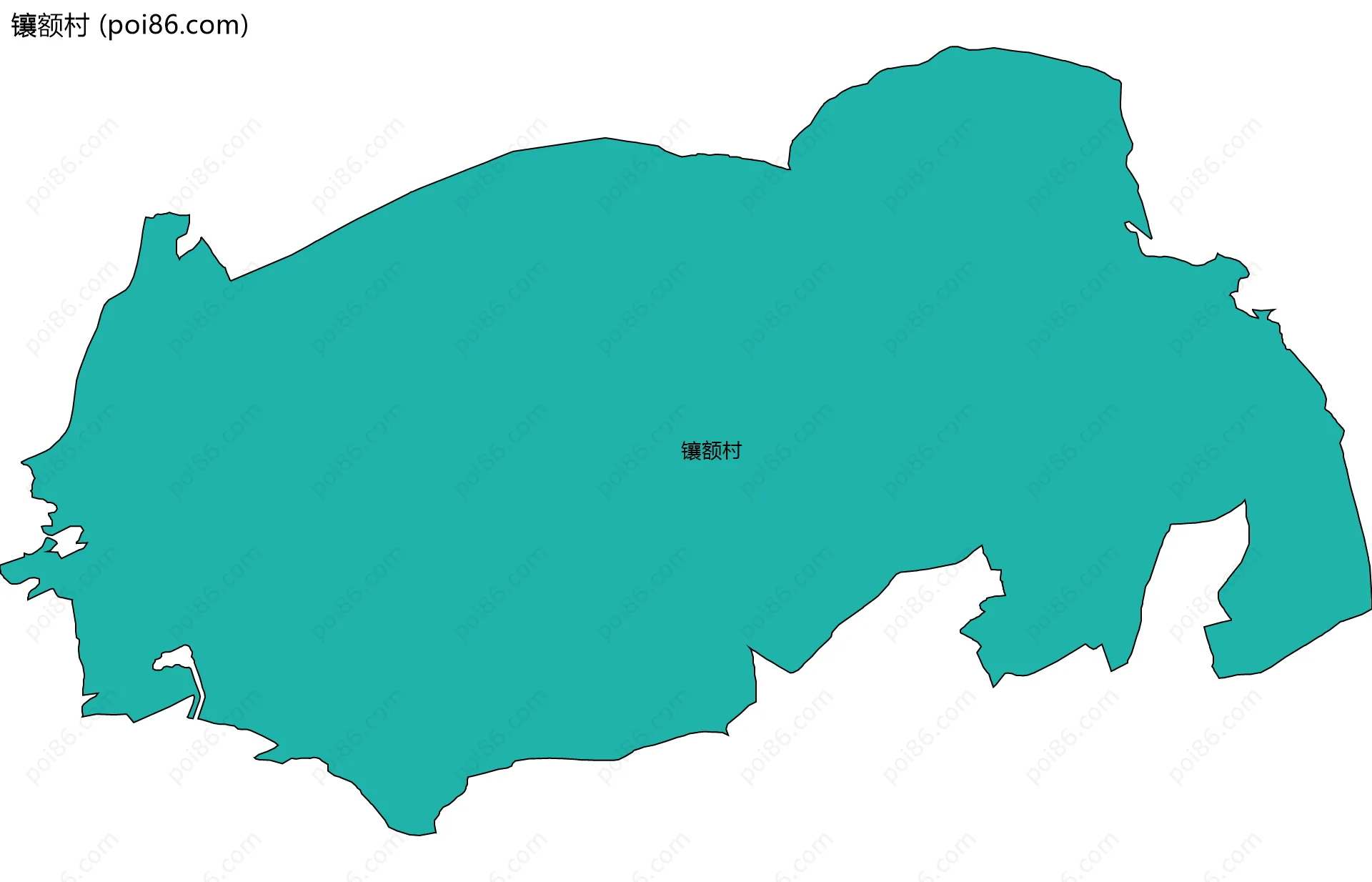 镶额村边界地图