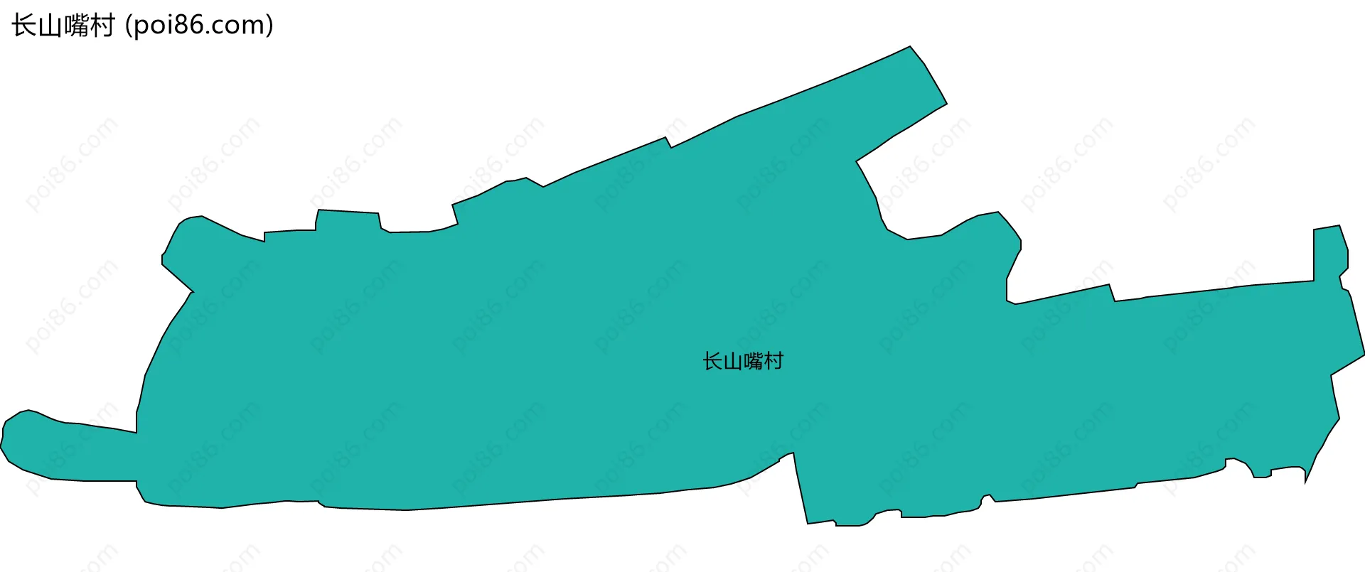 长山嘴村边界地图