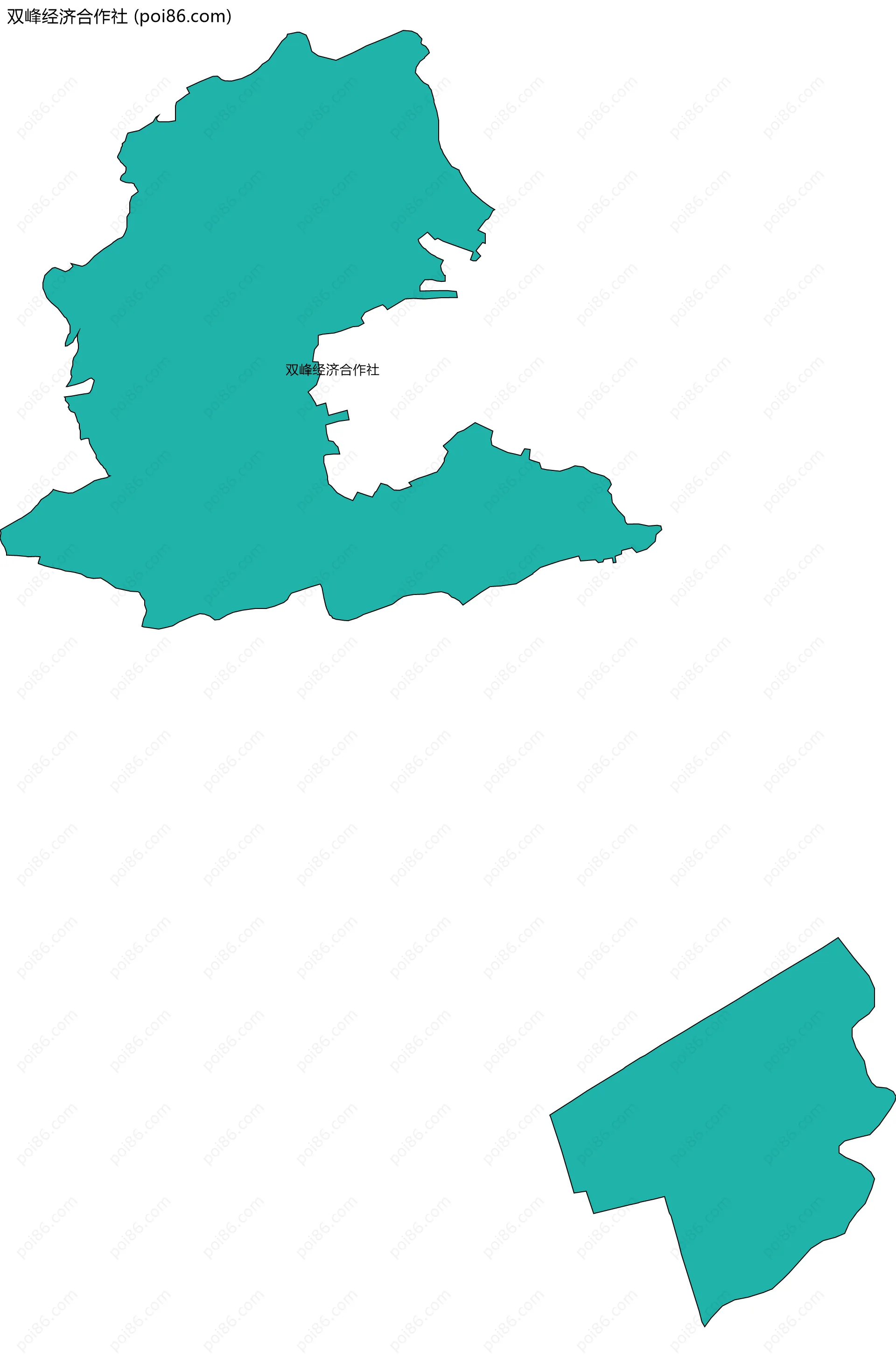 双峰经济合作社边界地图
