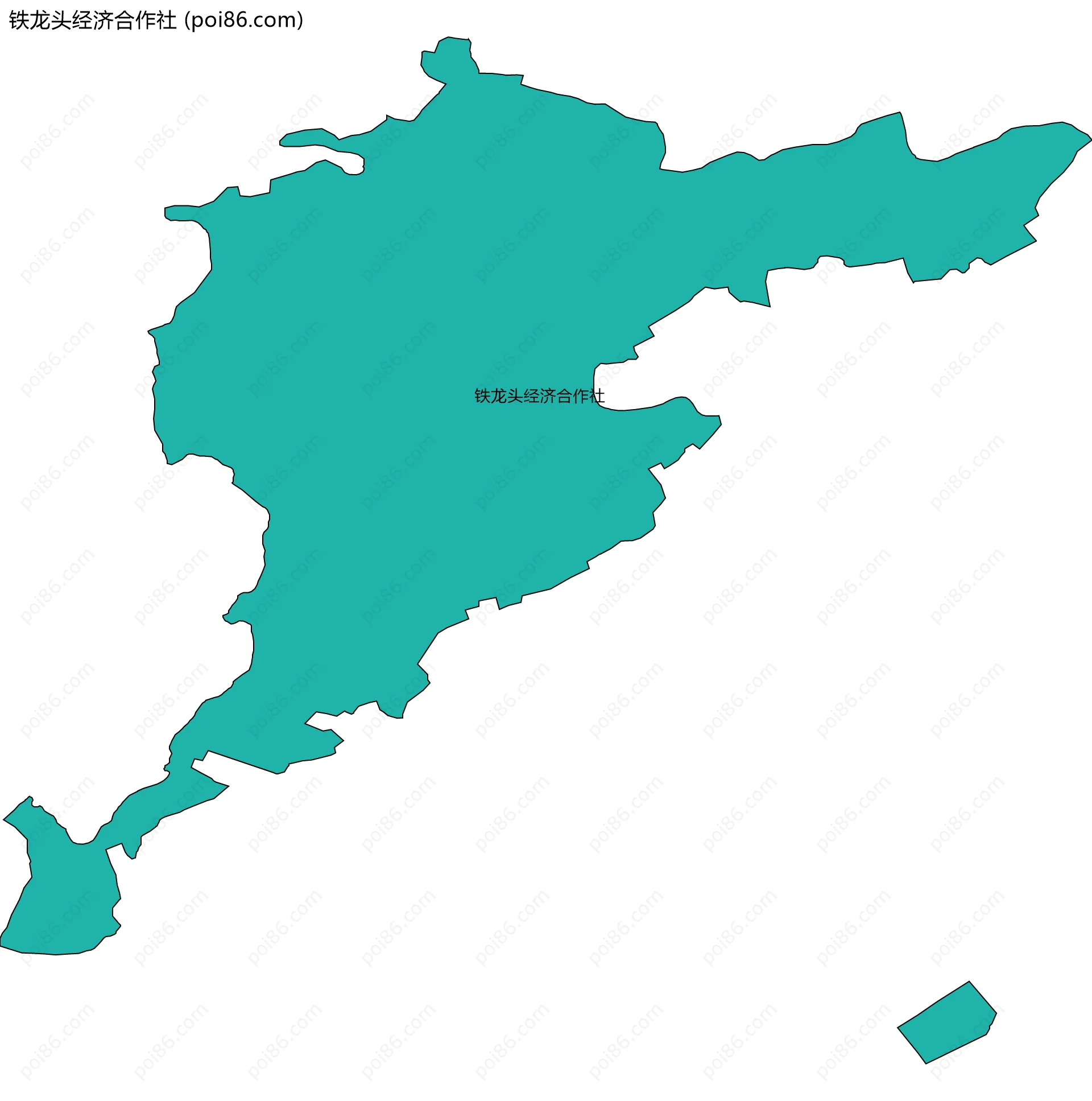 铁龙头经济合作社边界地图