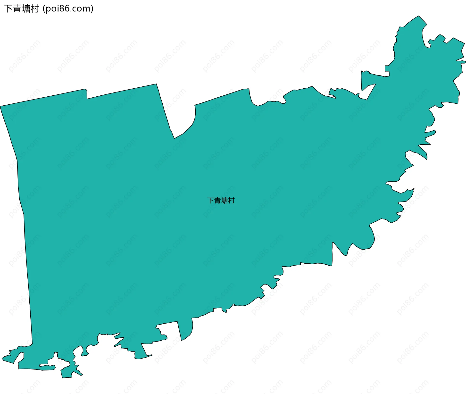 下青塘村边界地图