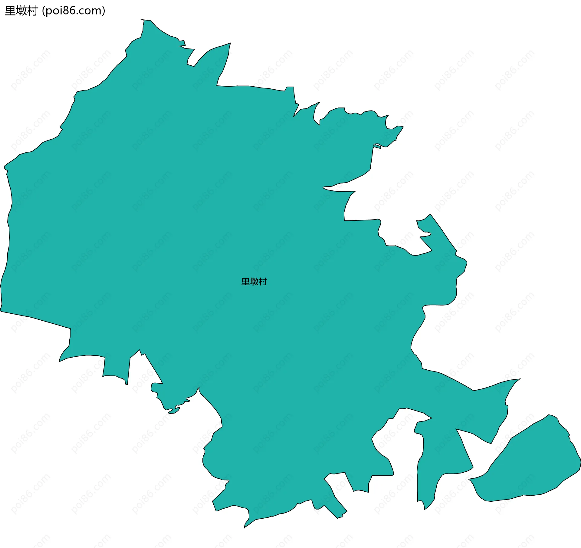 里墩村边界地图