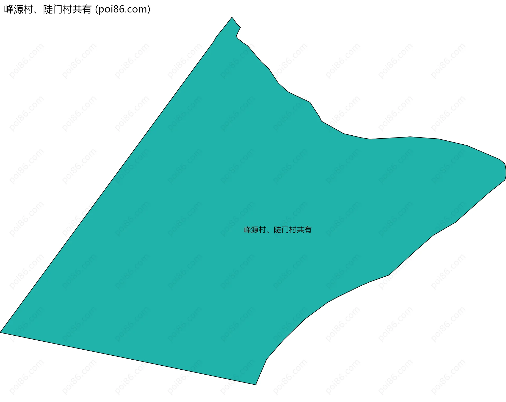 峰源村、陡门村共有边界地图