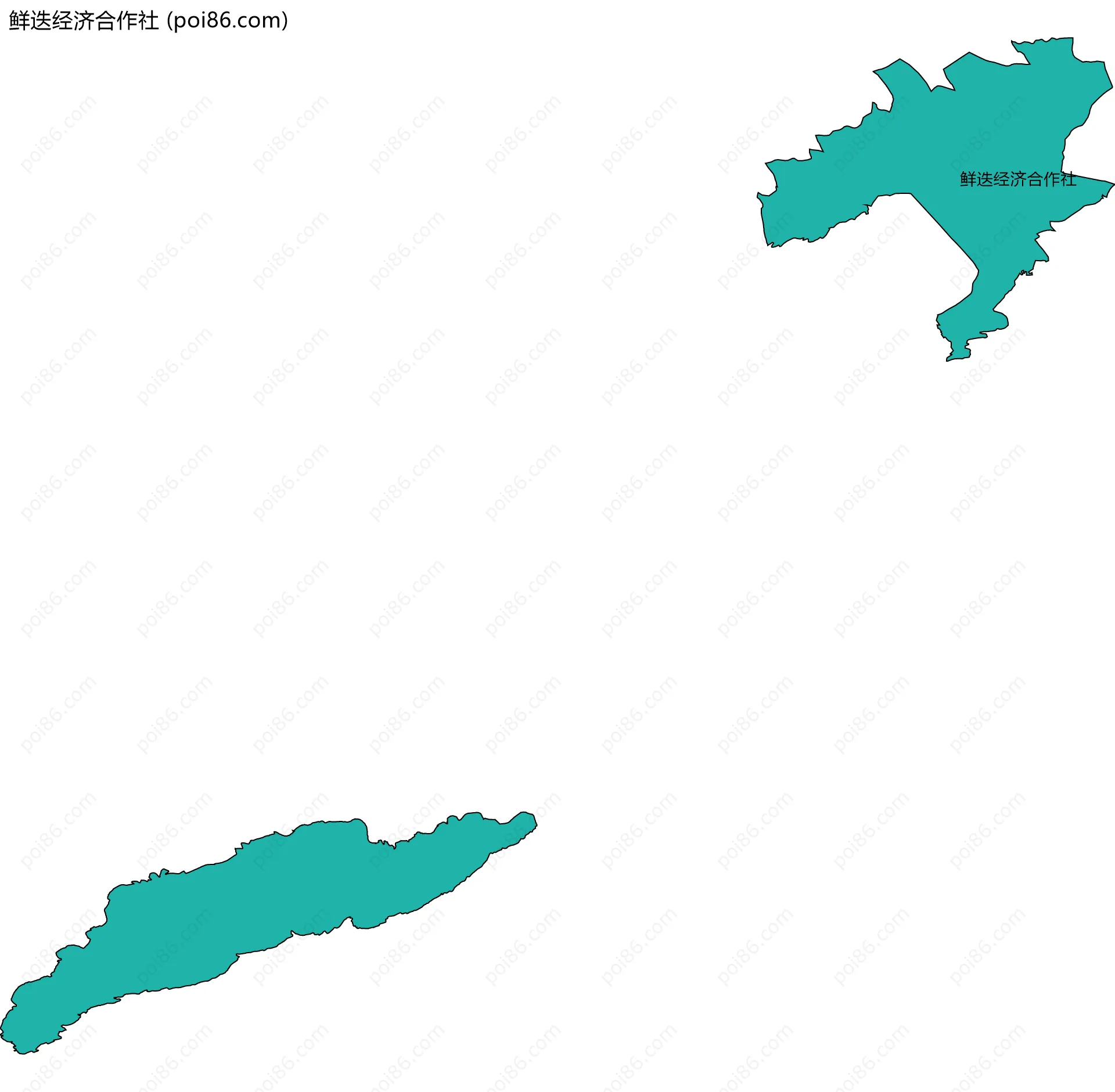 鲜迭经济合作社边界地图