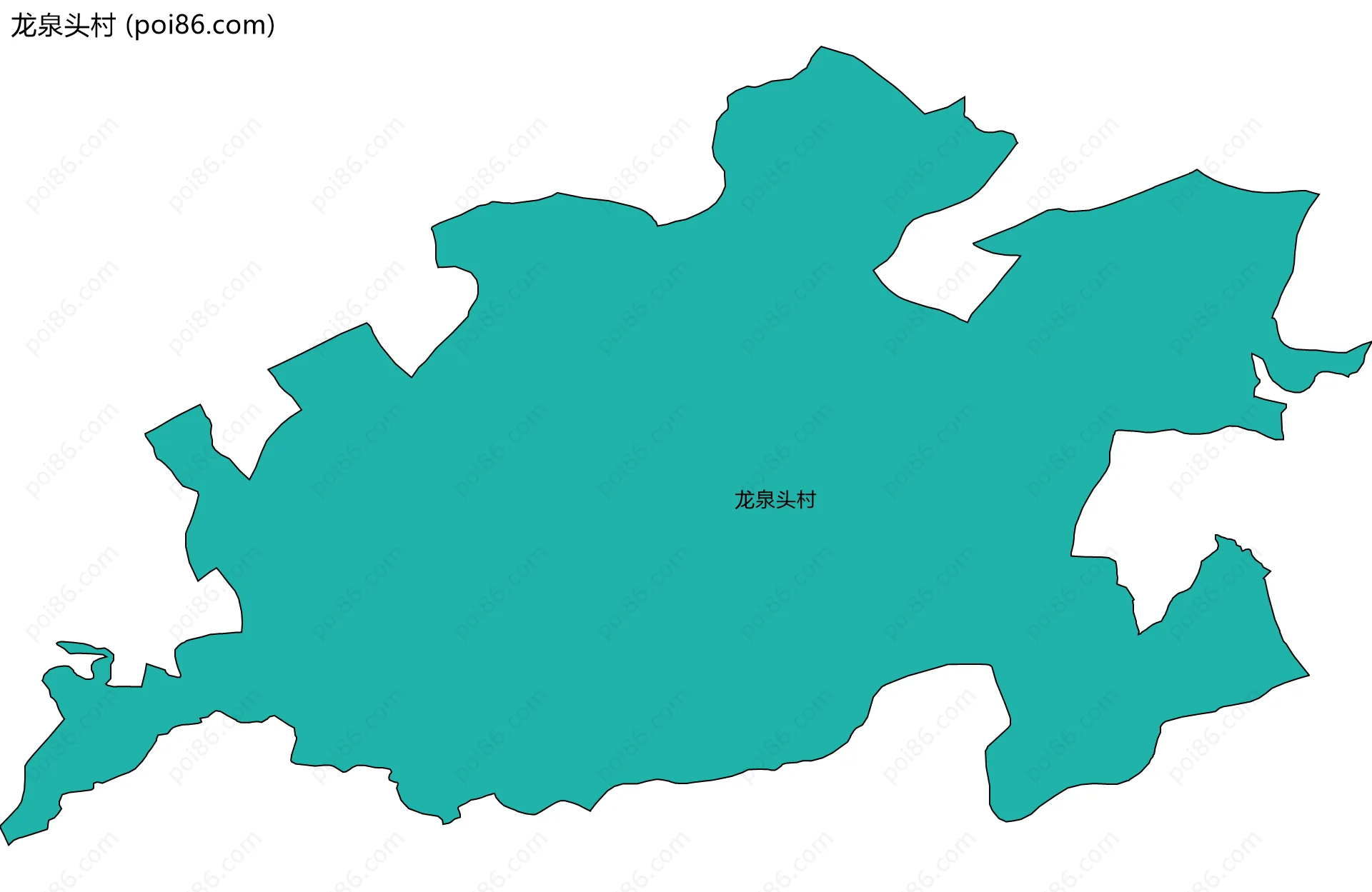 龙泉头村边界地图