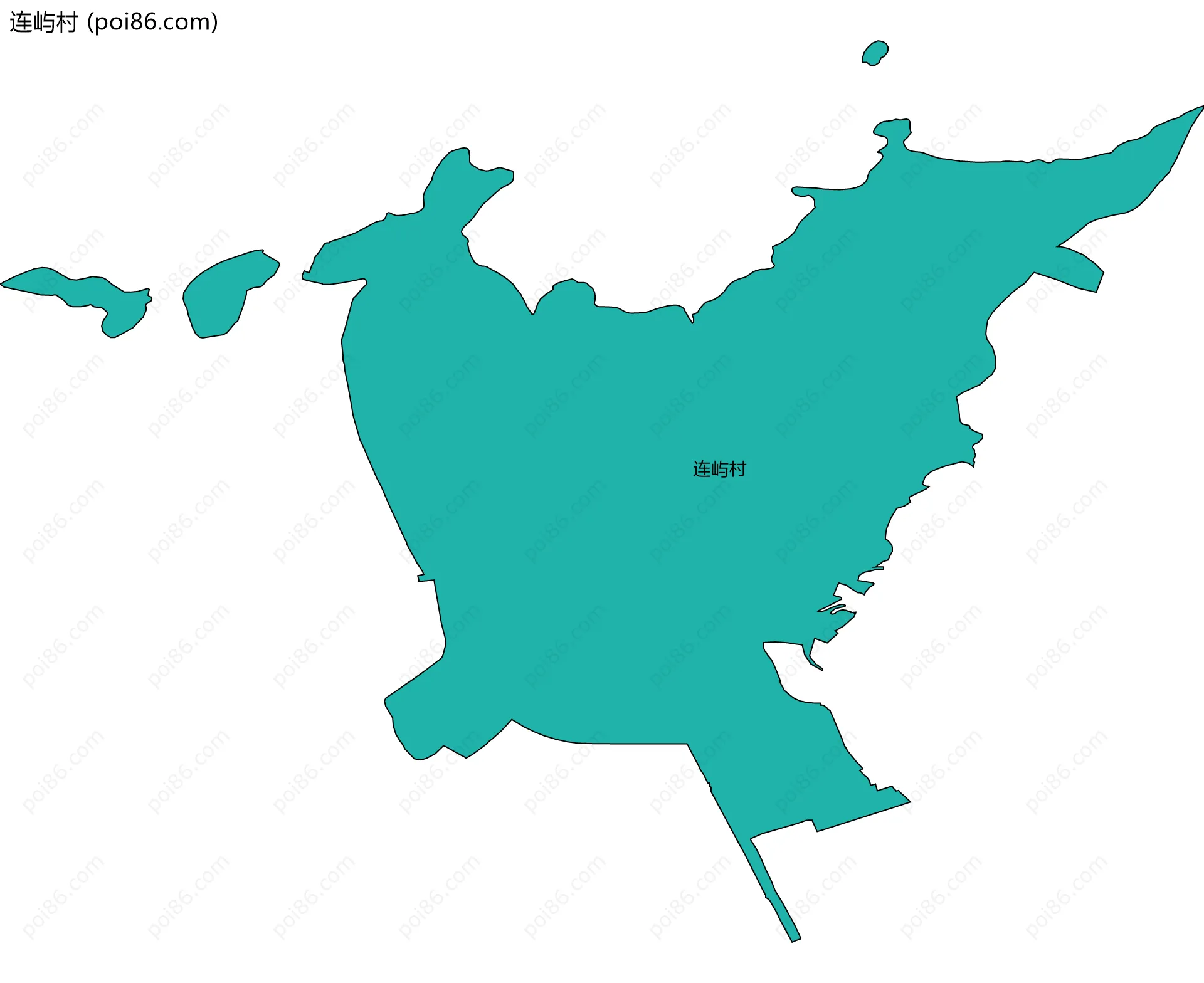 连屿村边界地图