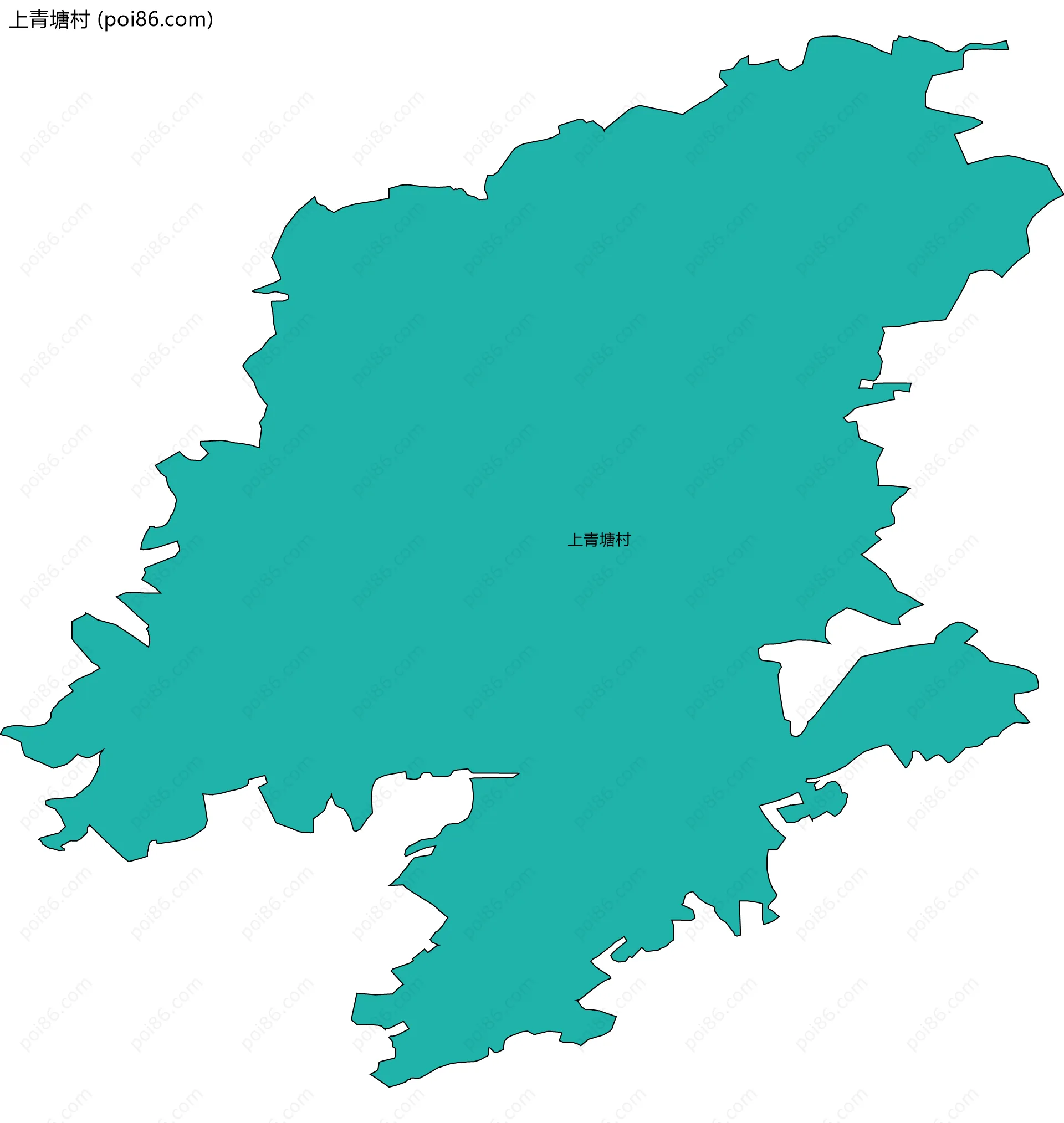 上青塘村边界地图