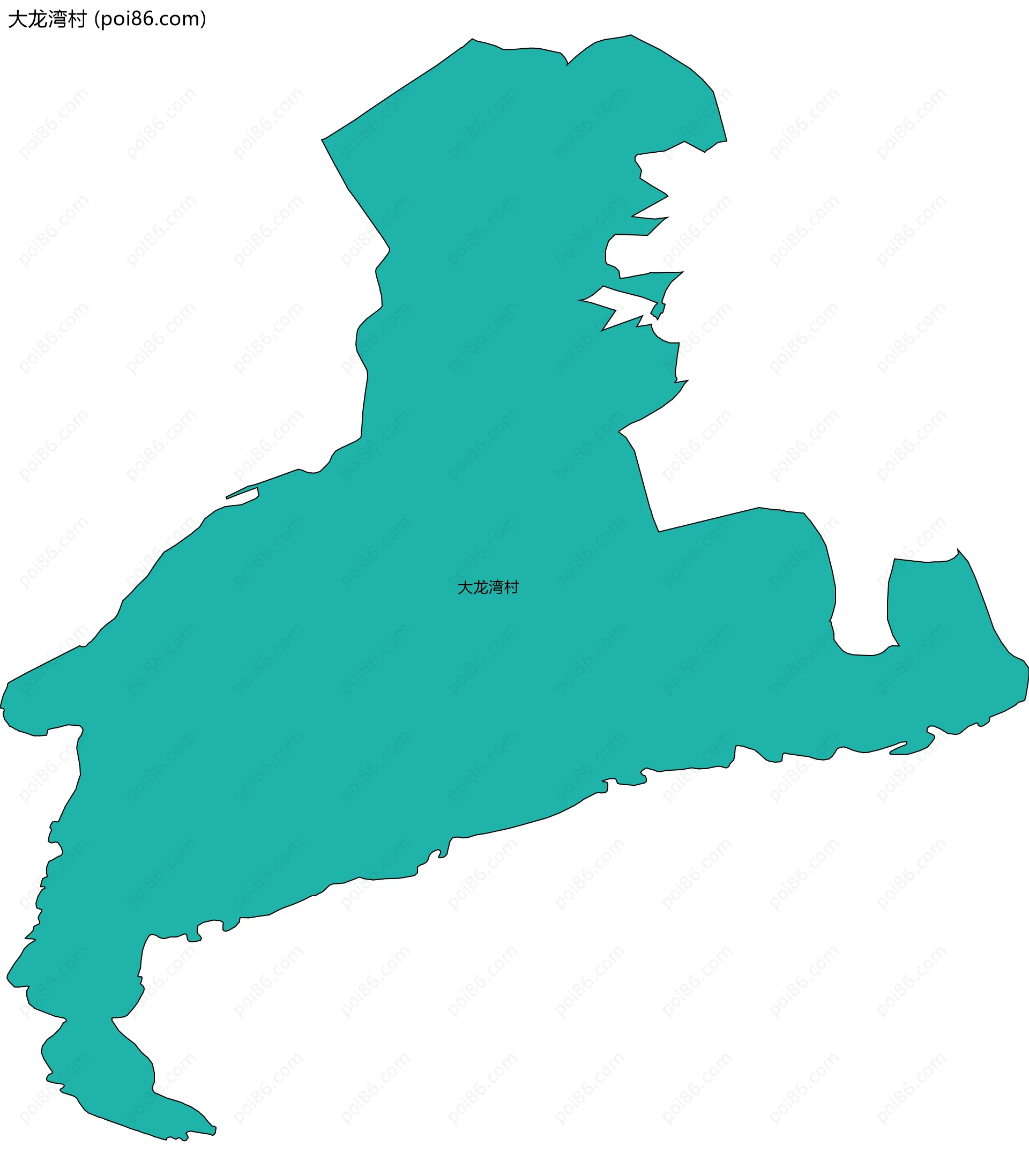 大龙湾村边界地图